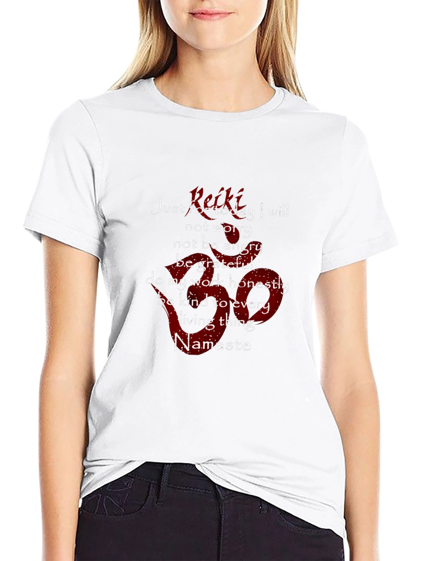 Reiki Namaste Graphic T-Shirt - Positive Affirmations