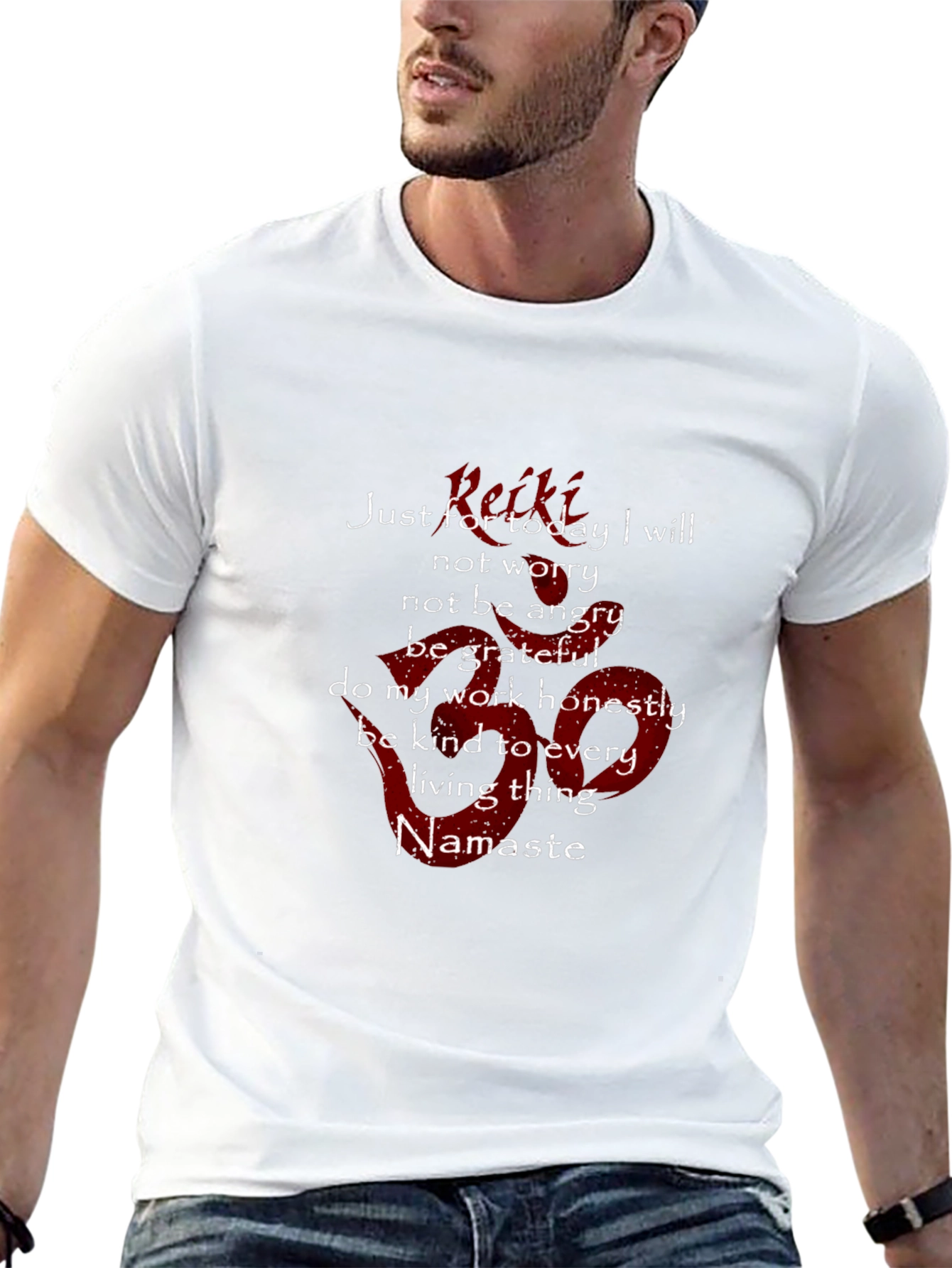 Reiki Namaste Graphic T-Shirt - Positive Affirmations