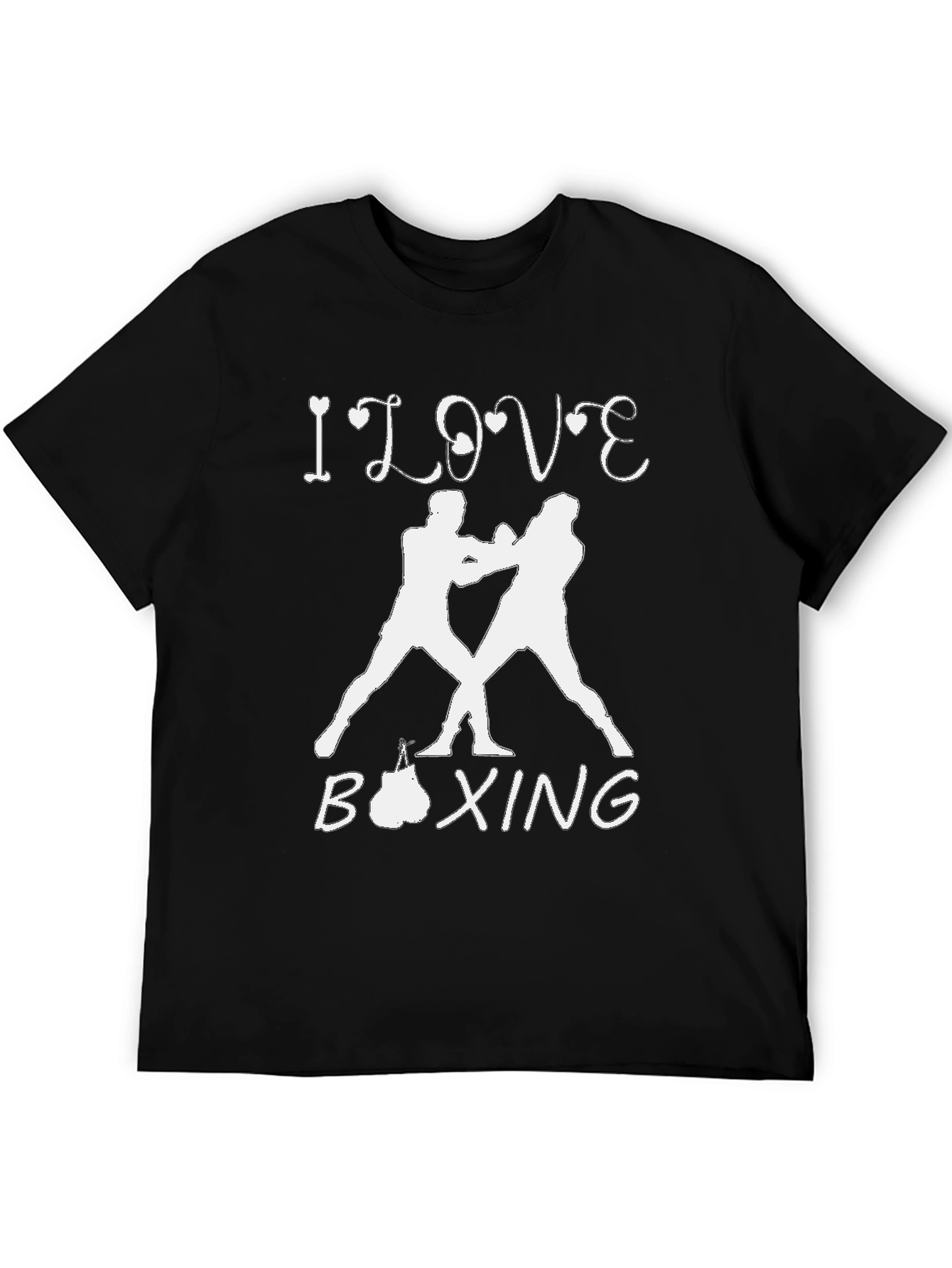I Love Boxing Black T-Shirt
