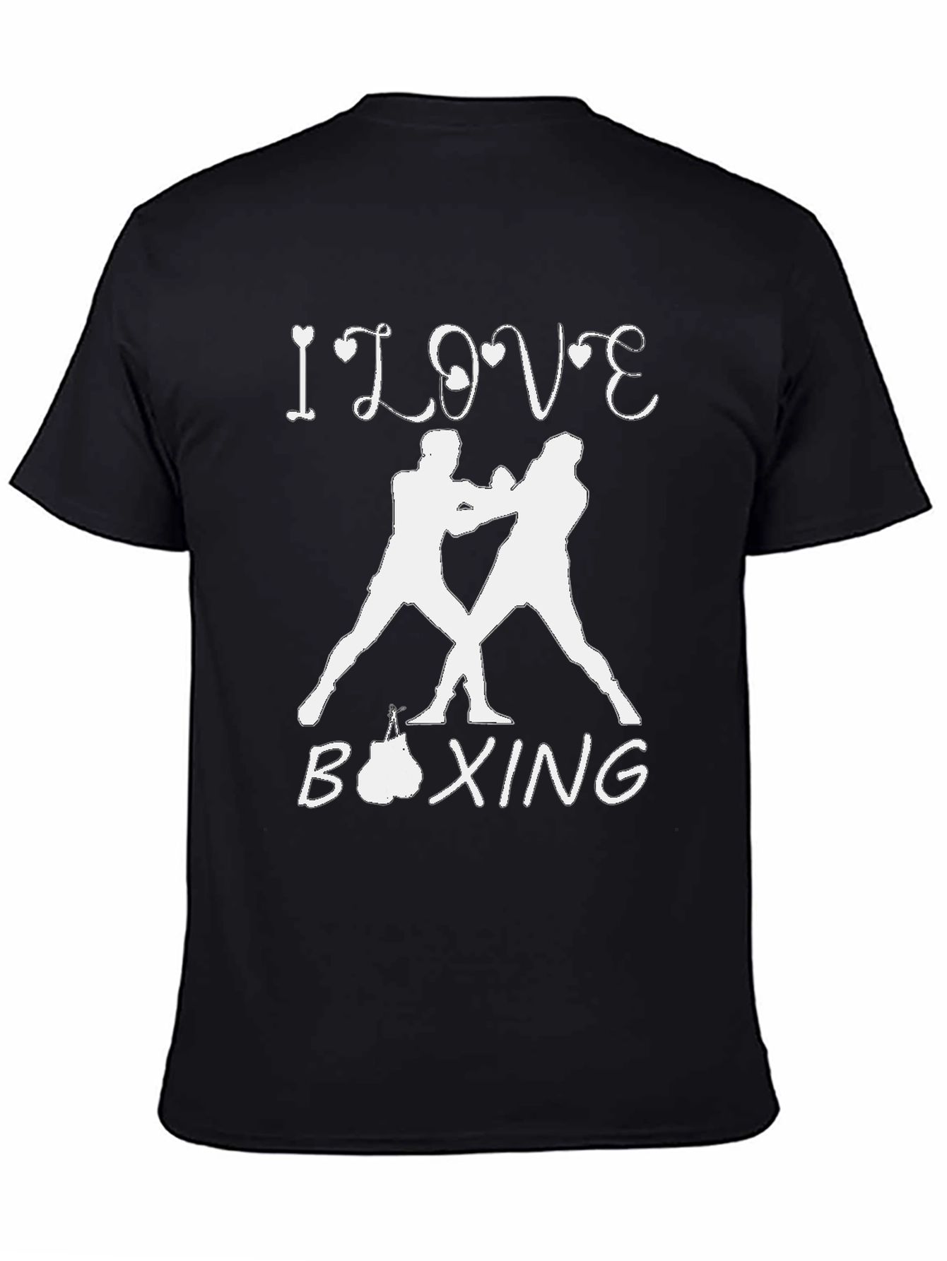I Love Boxing Black T-Shirt