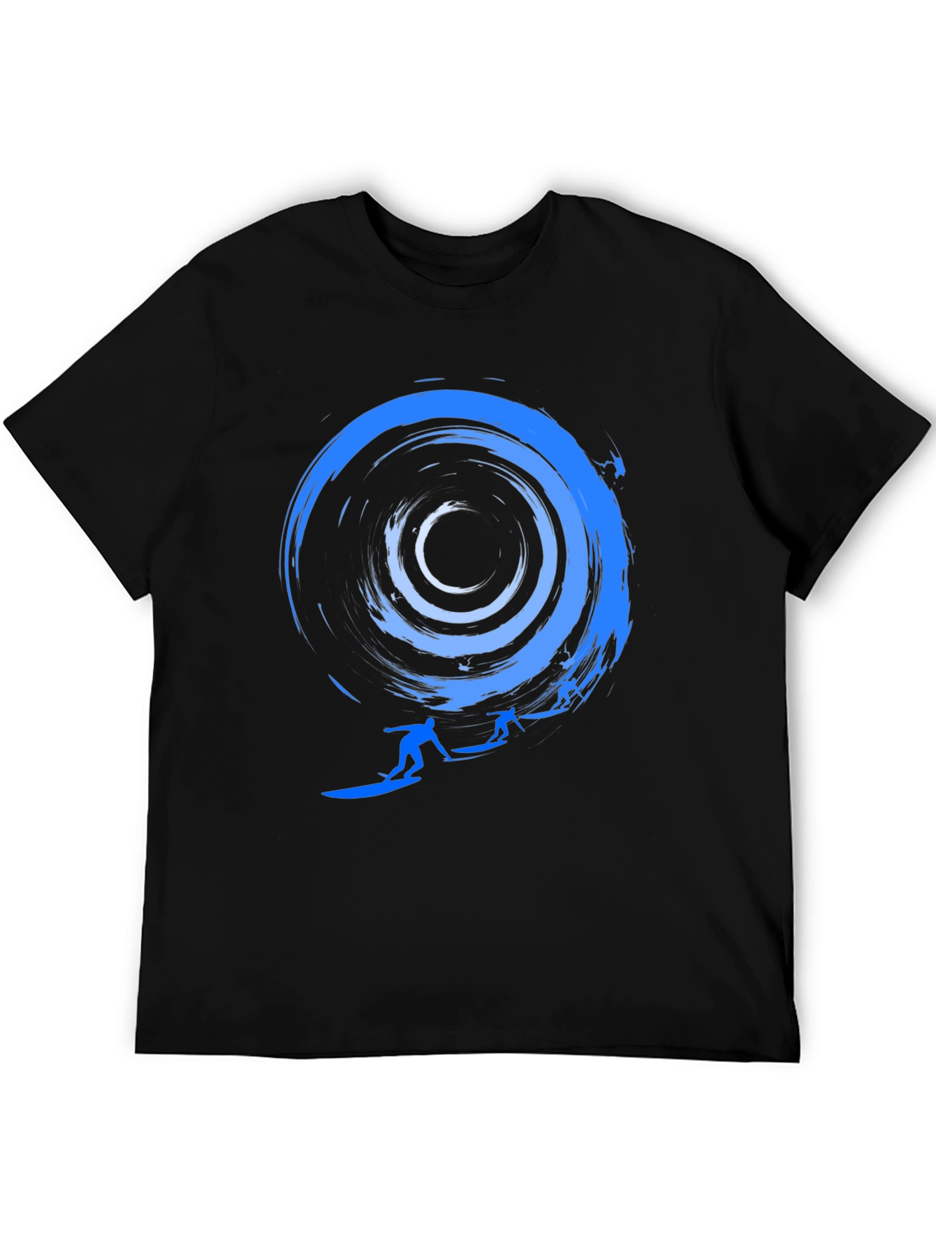 Surfing Wave Graphic Tee - Stylish Crew Neck T-Shirt