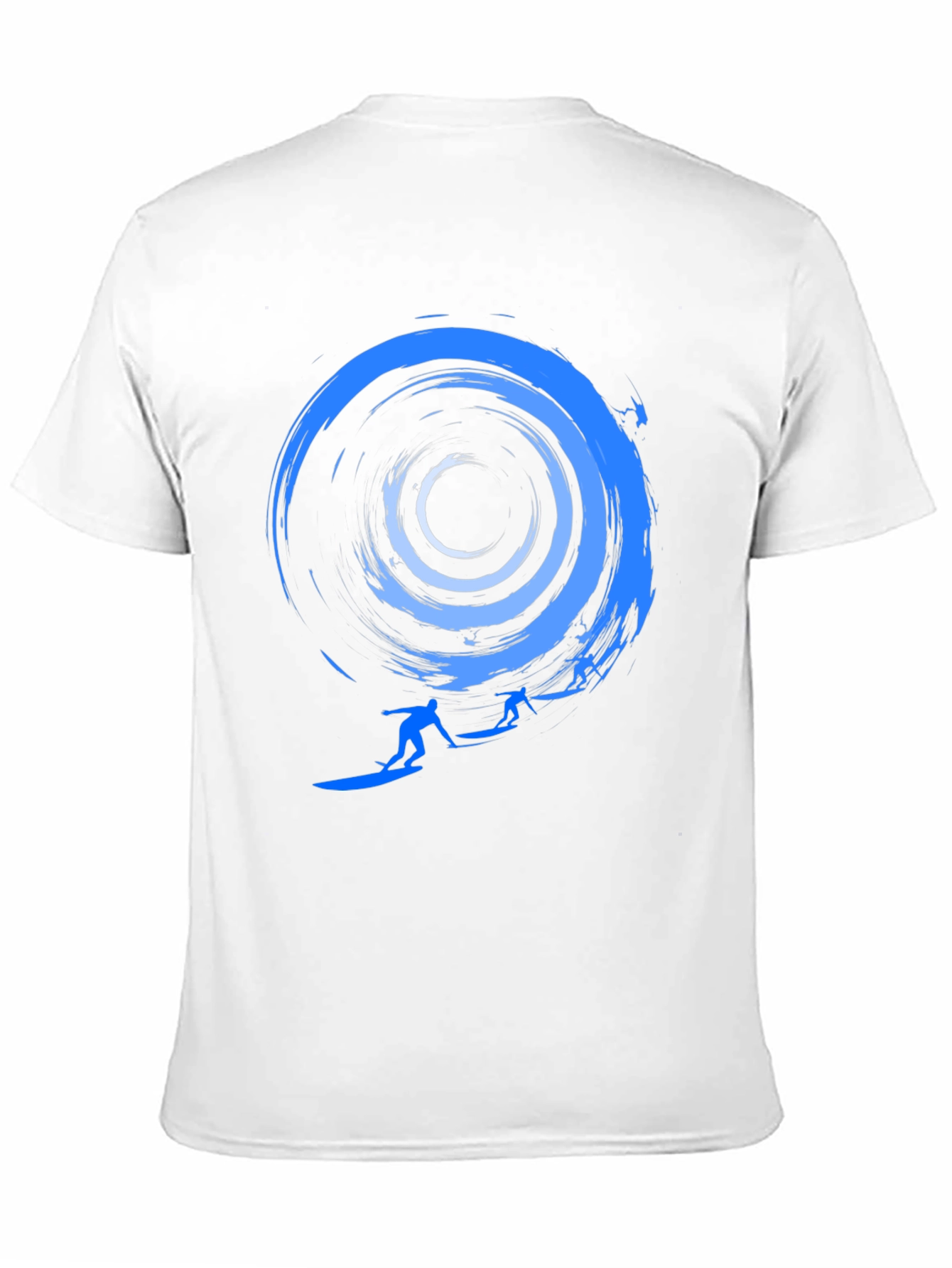 Surfing Wave Graphic Tee - Stylish Crew Neck T-Shirt