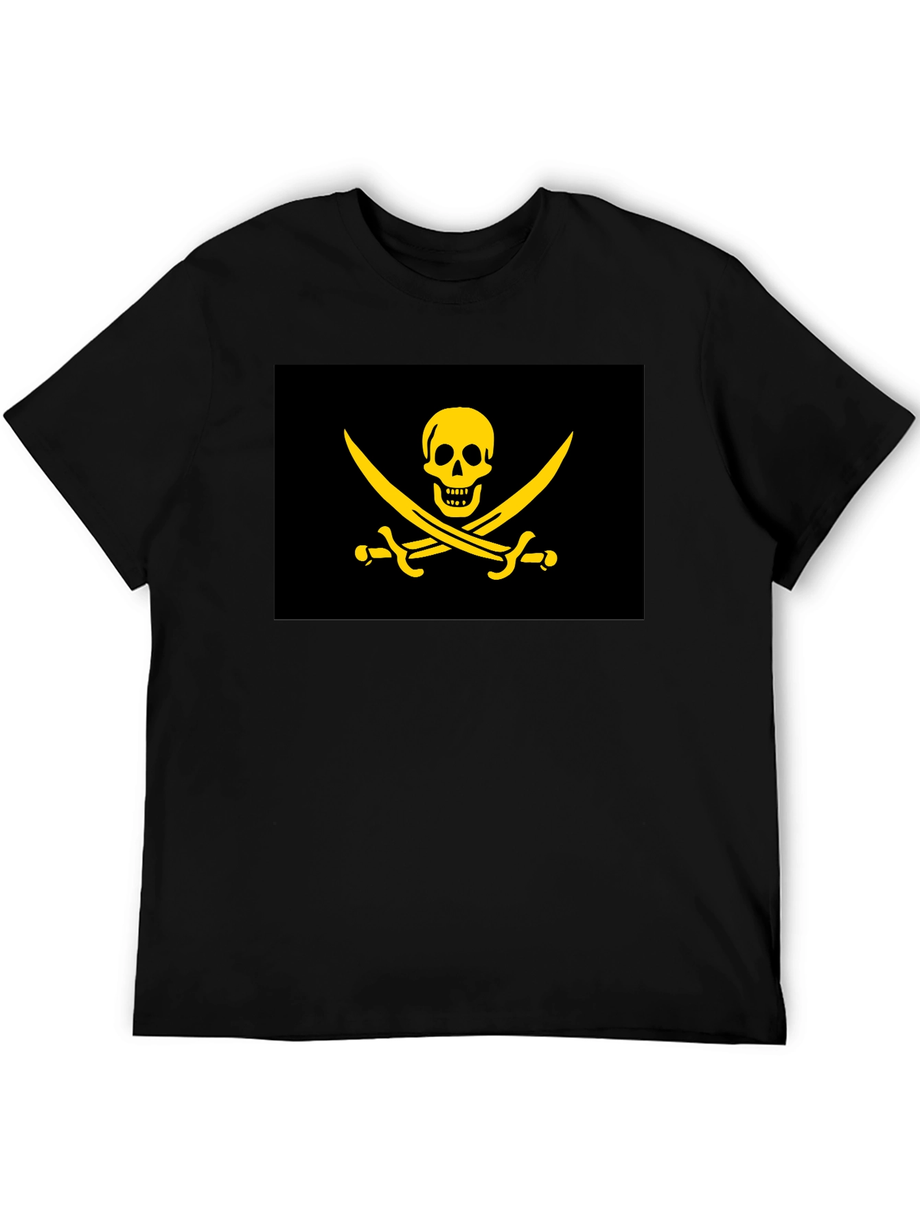 Pirate Flag Graphic T-Shirt - Black