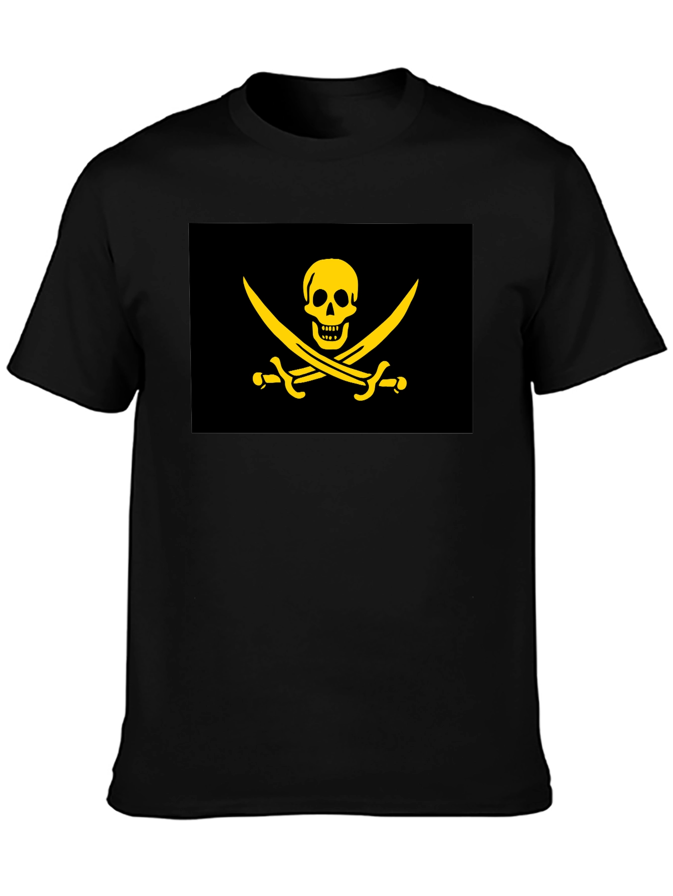 Pirate Flag Graphic T-Shirt - Black