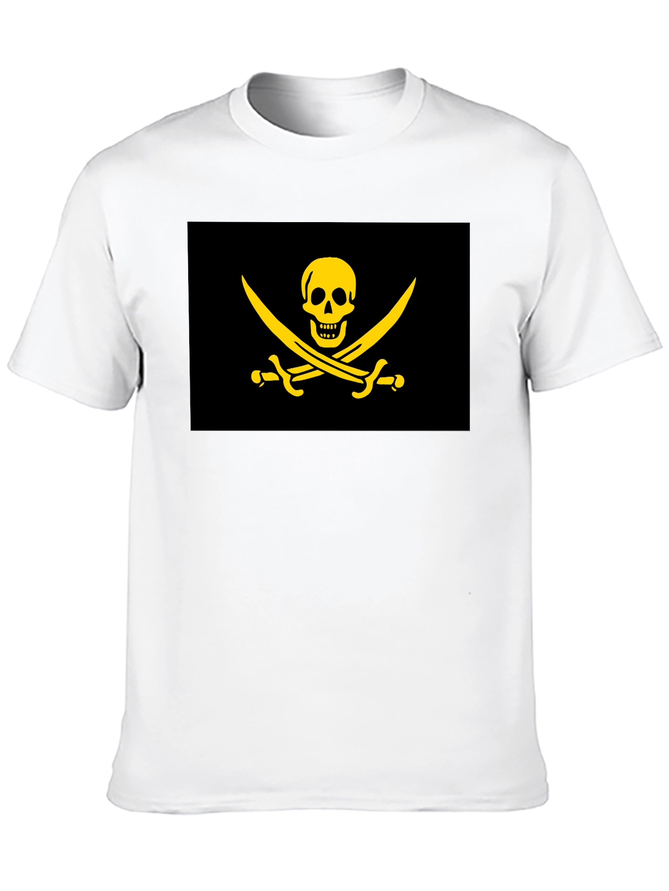 Pirate Flag Graphic T-Shirt - Black