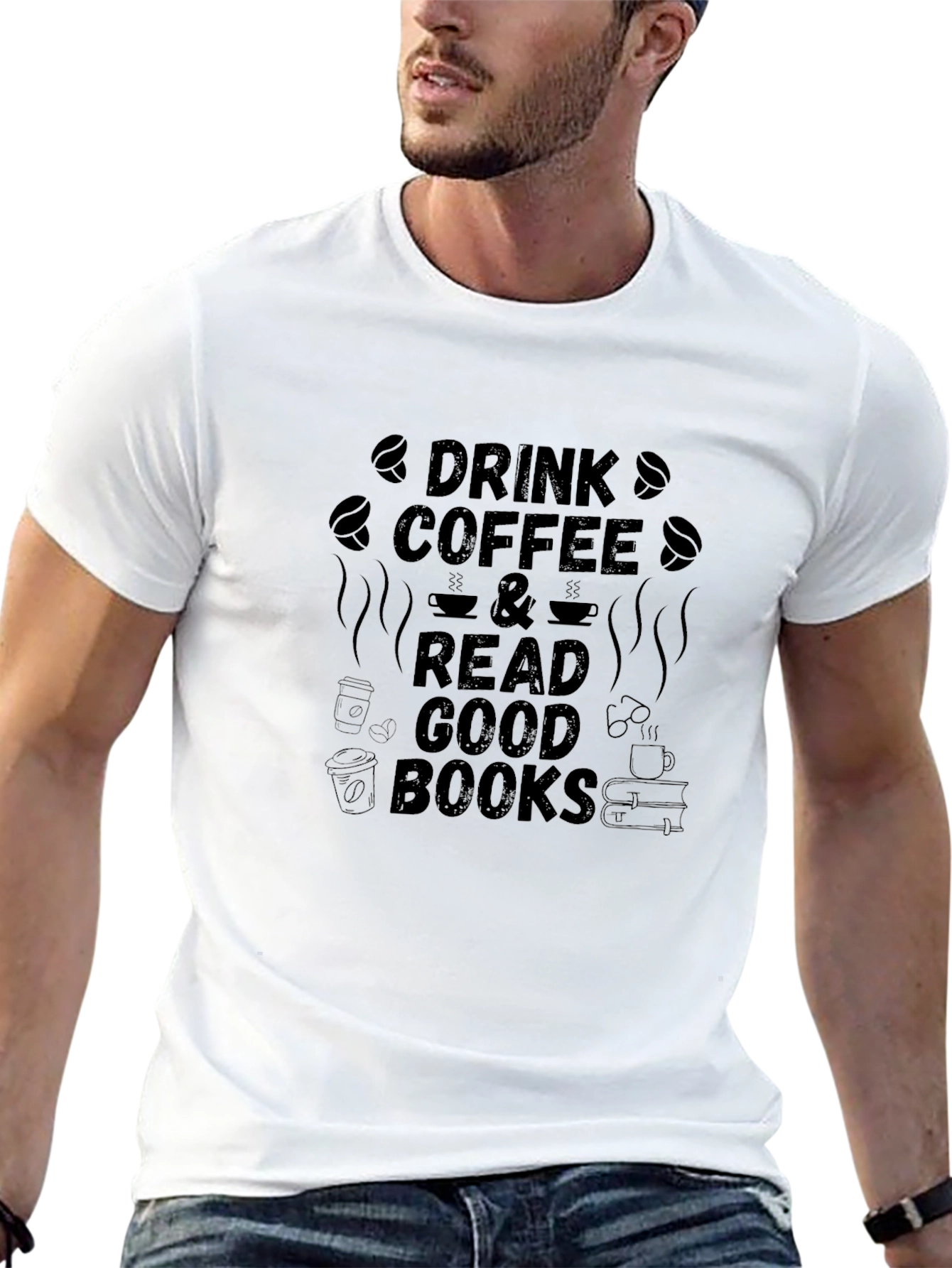 Drink Coffee and Read Good Books T-Shirt