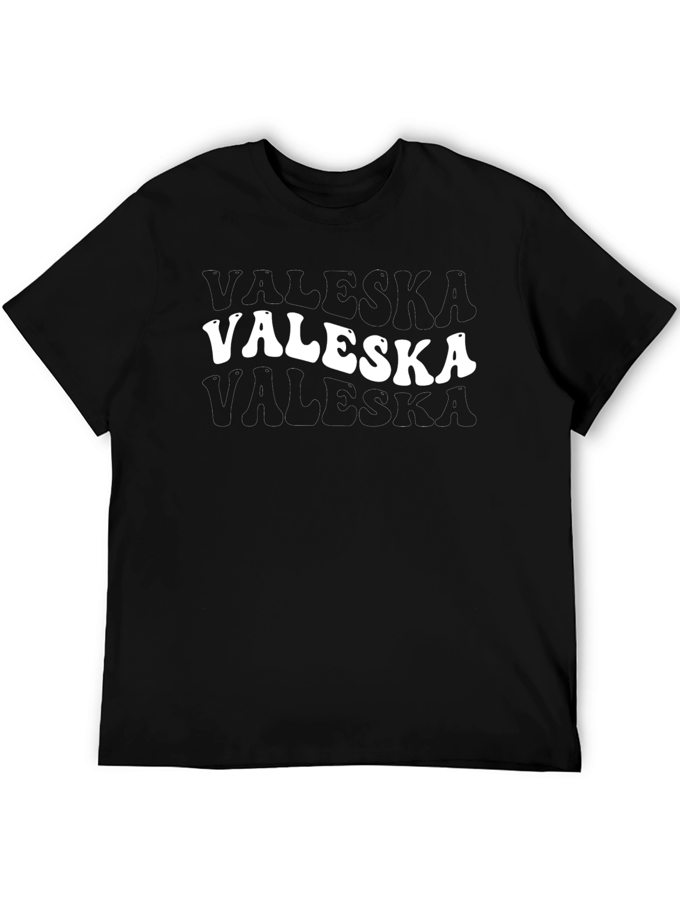 Valeska Retro T-Shirt - Classic Black Tee