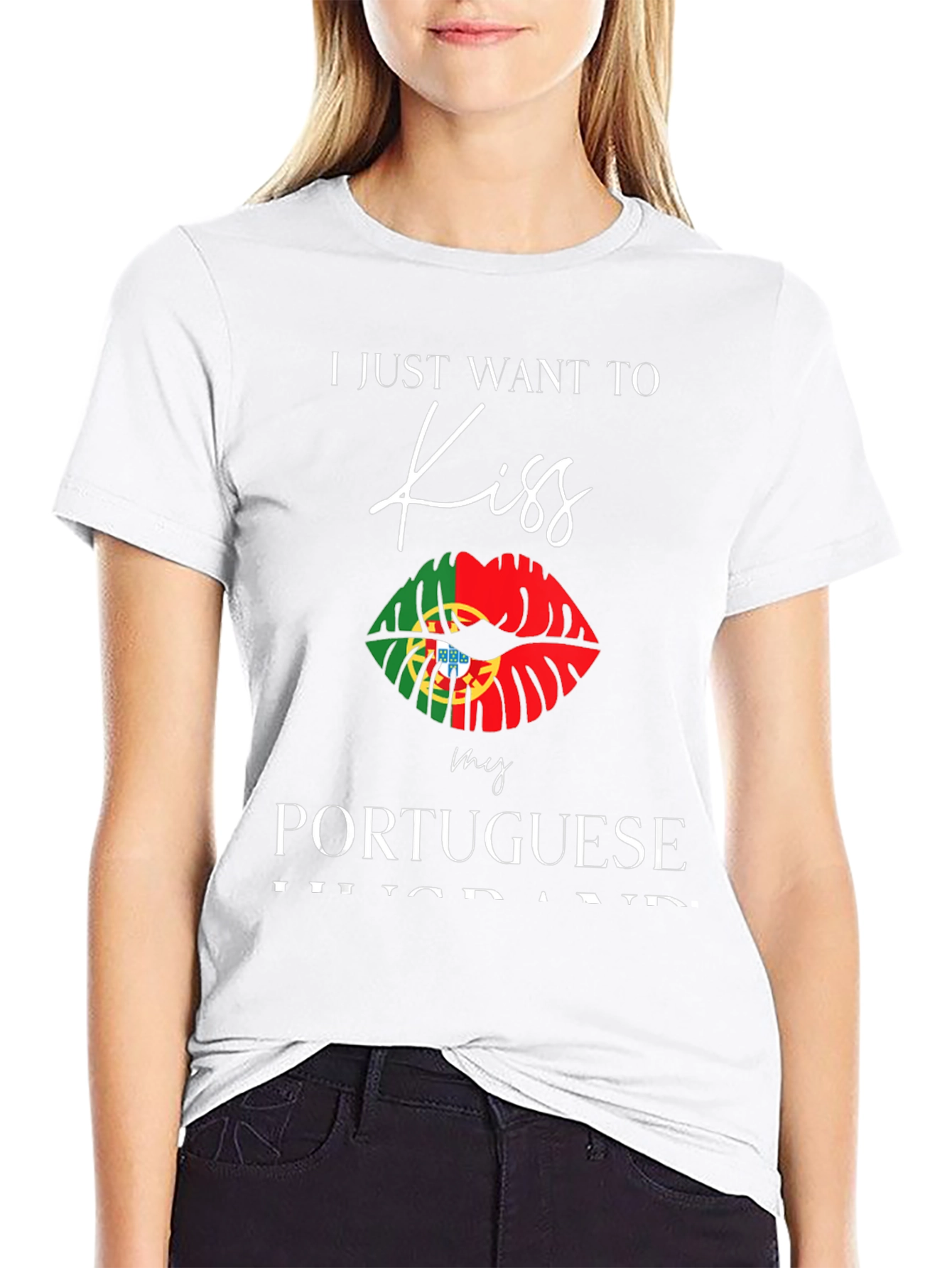 Portuguese Husband Kiss Graphic Tee