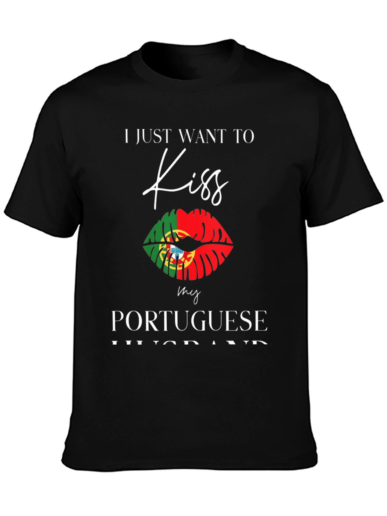 Portuguese Husband Kiss Graphic Tee
