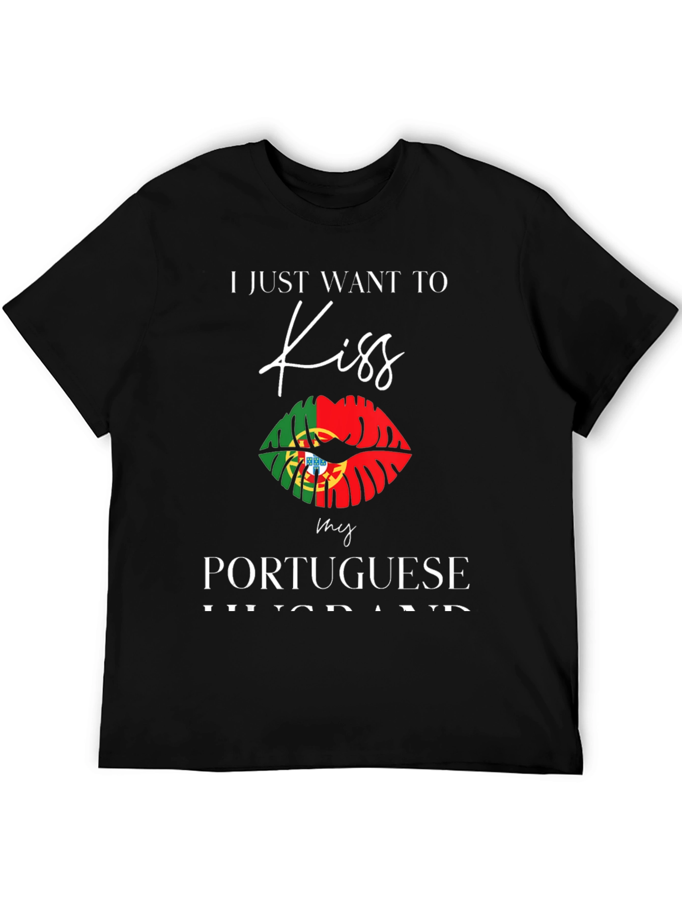 Portuguese Husband Kiss Graphic Tee