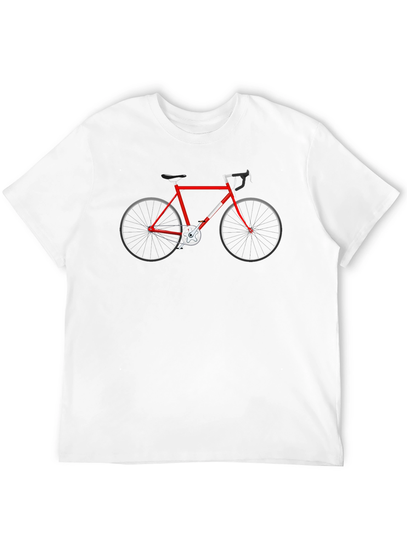 Red Bicycle Graphic Tee - Stylish Casual Wear