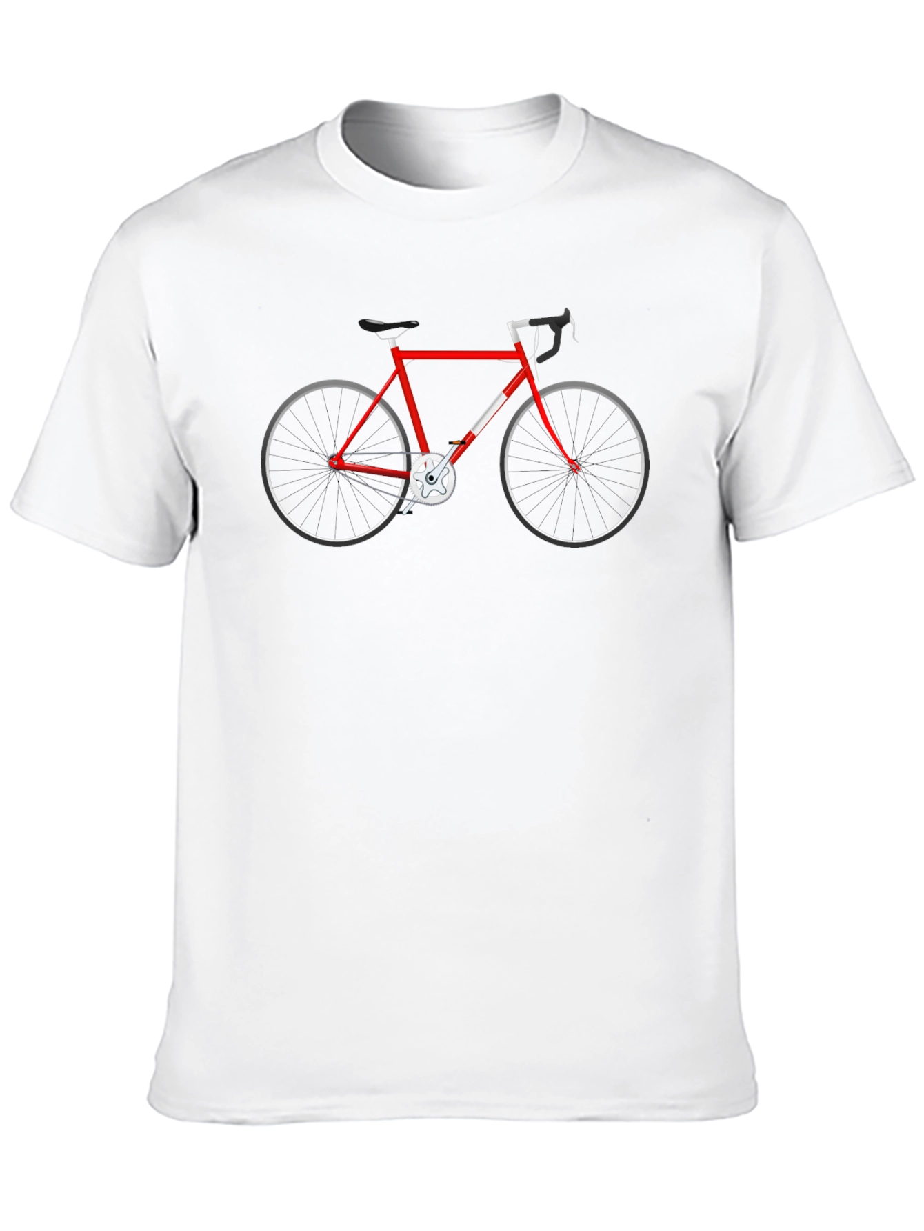 Red Bicycle Graphic Tee - Stylish Casual Wear