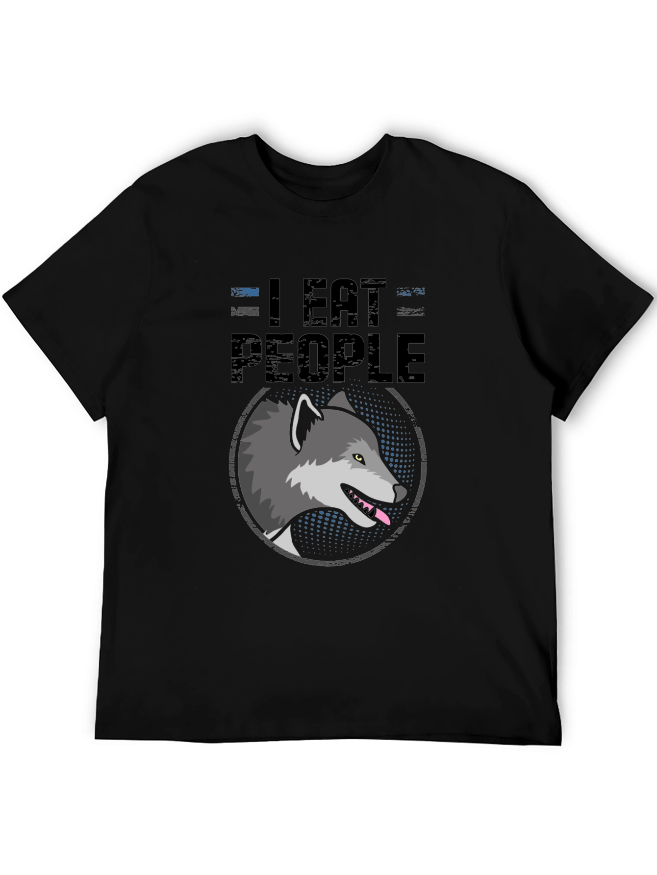 I Eat People Wolf Graphic T-Shirt