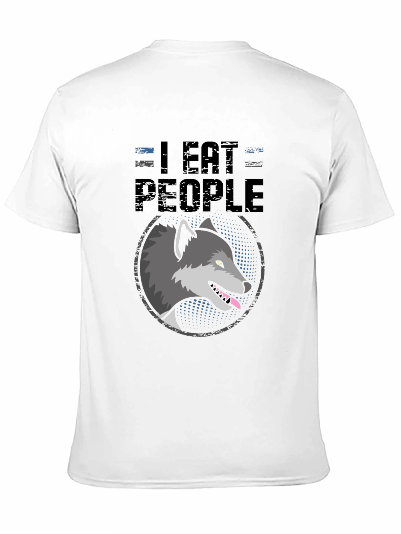I Eat People Wolf Graphic T-Shirt