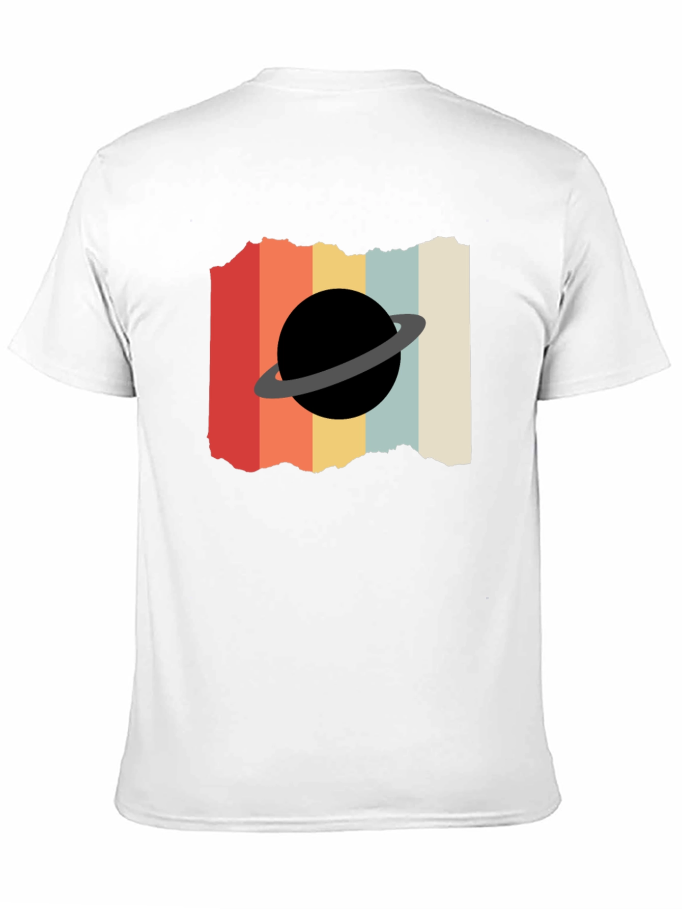 Retro Planet Graphic Tee - Black