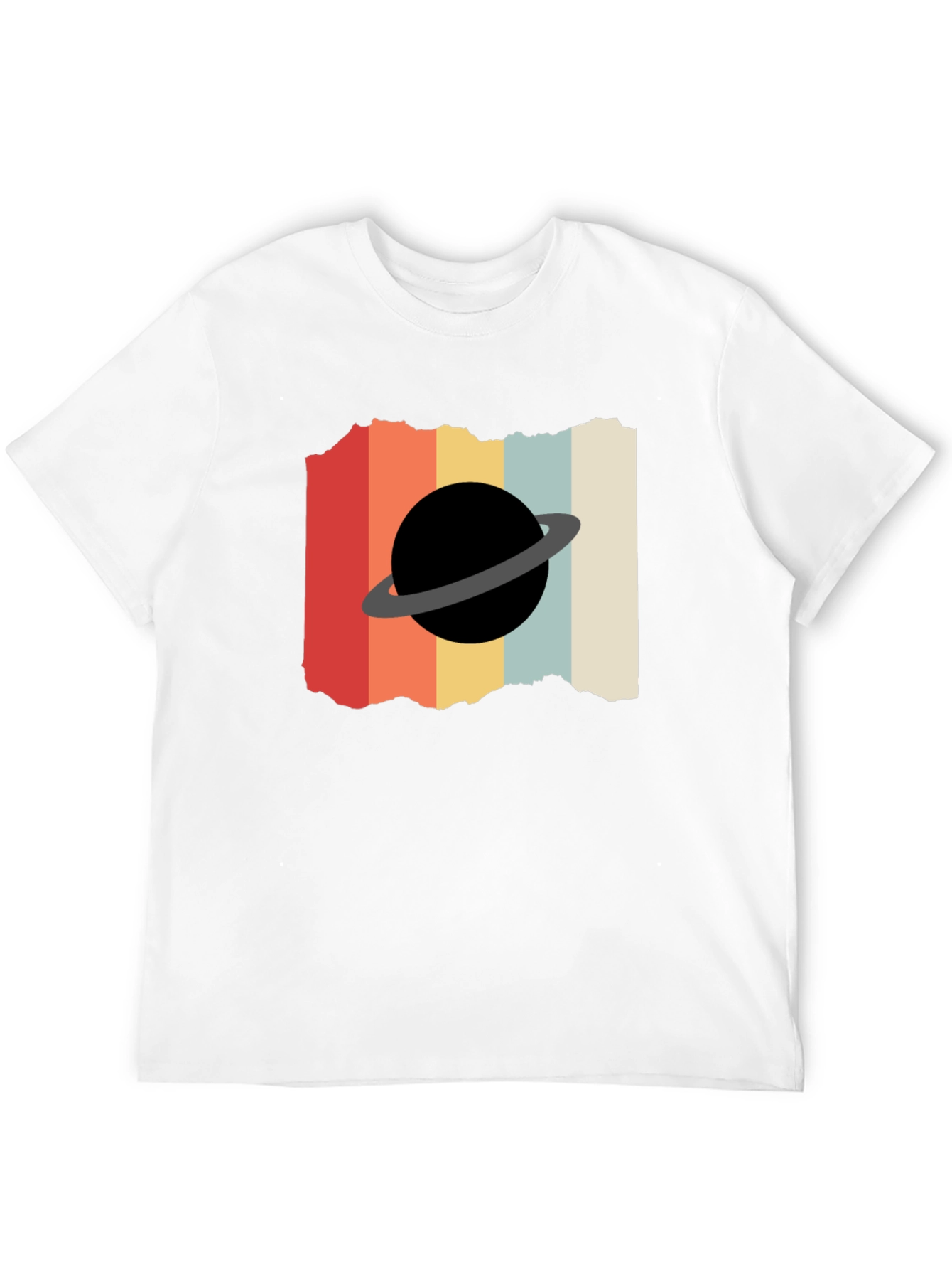 Retro Planet Graphic Tee - Black