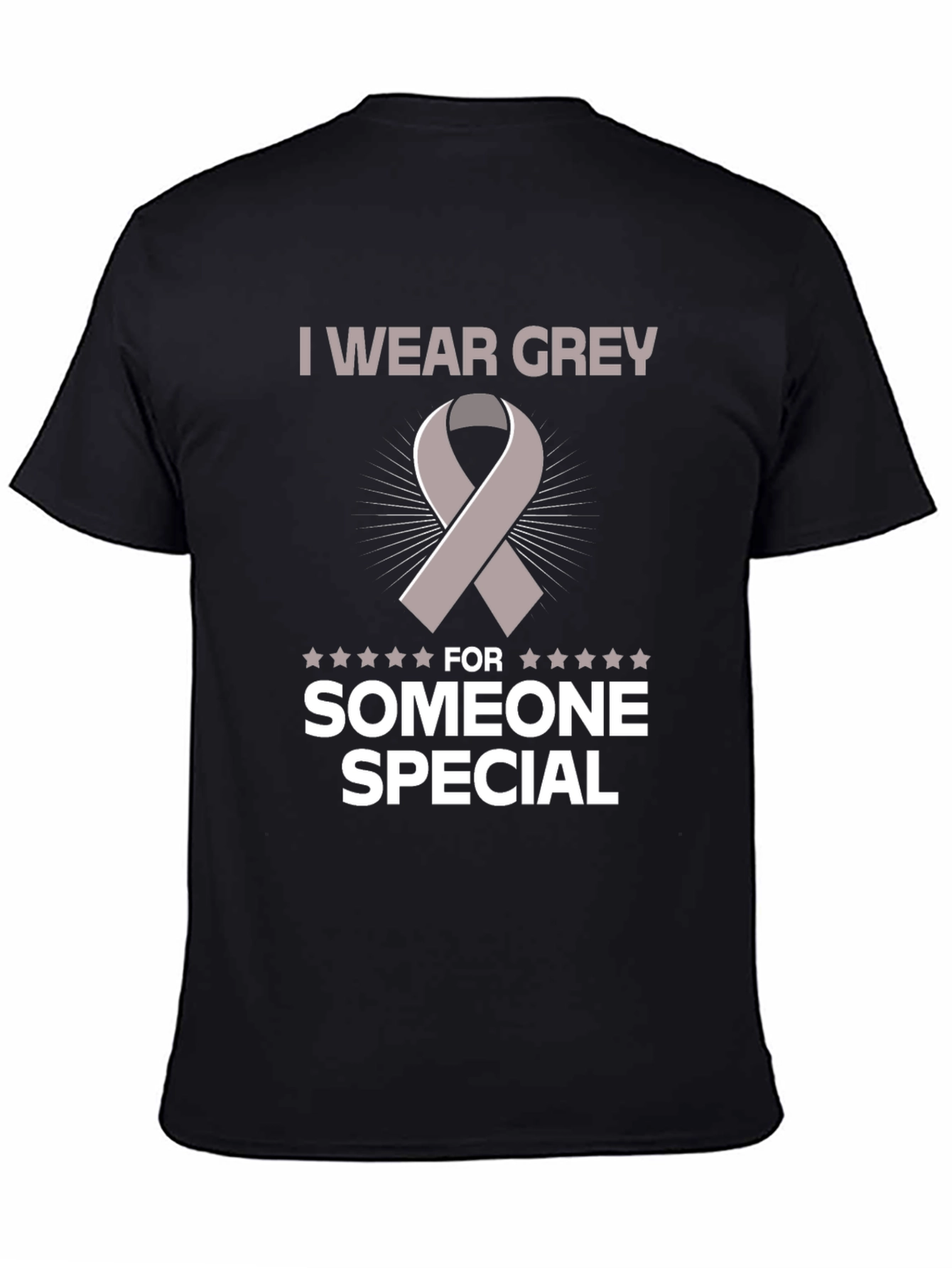 Grey Ribbon Awareness T-Shirt