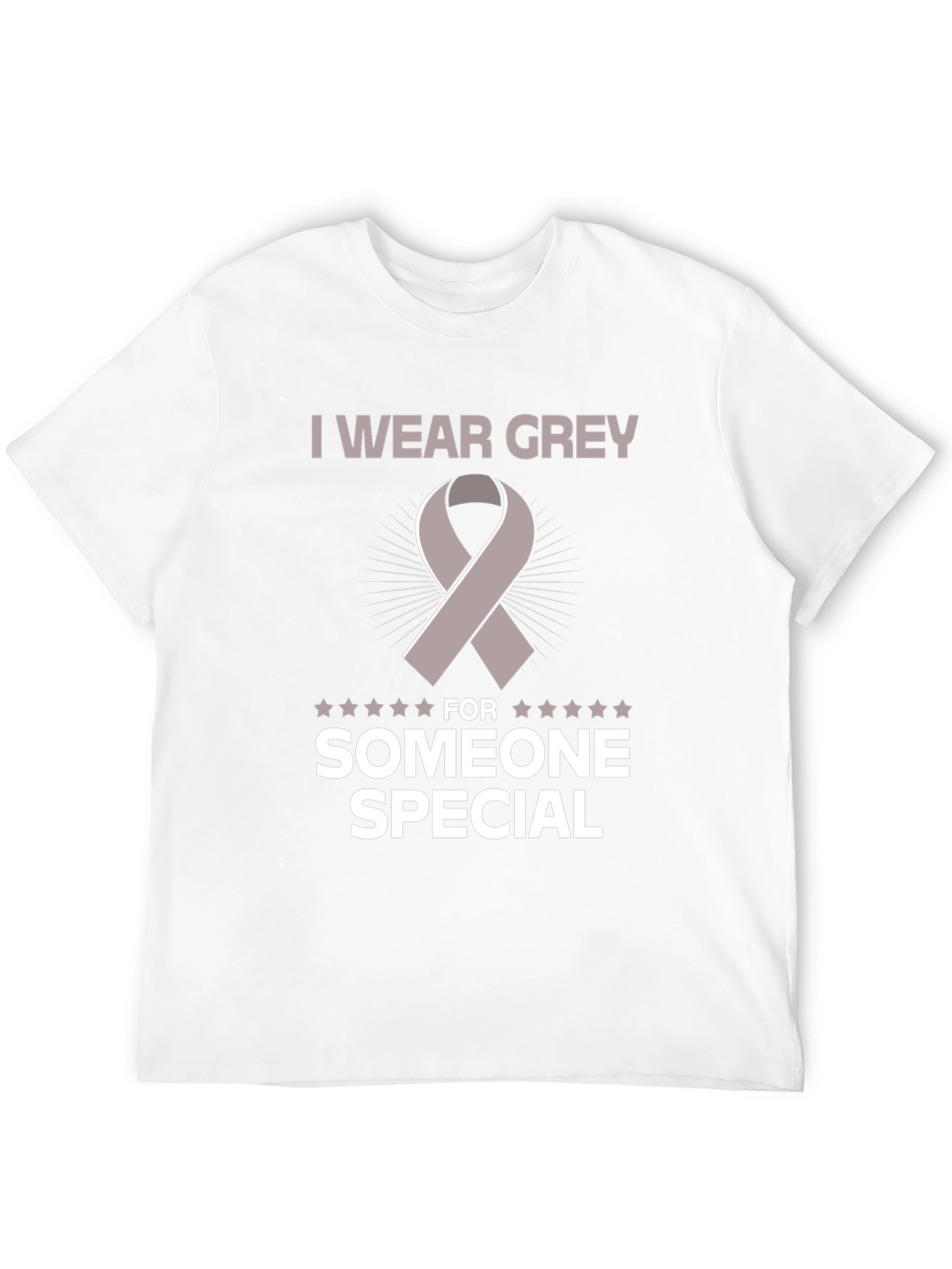 Grey Ribbon Awareness T-Shirt