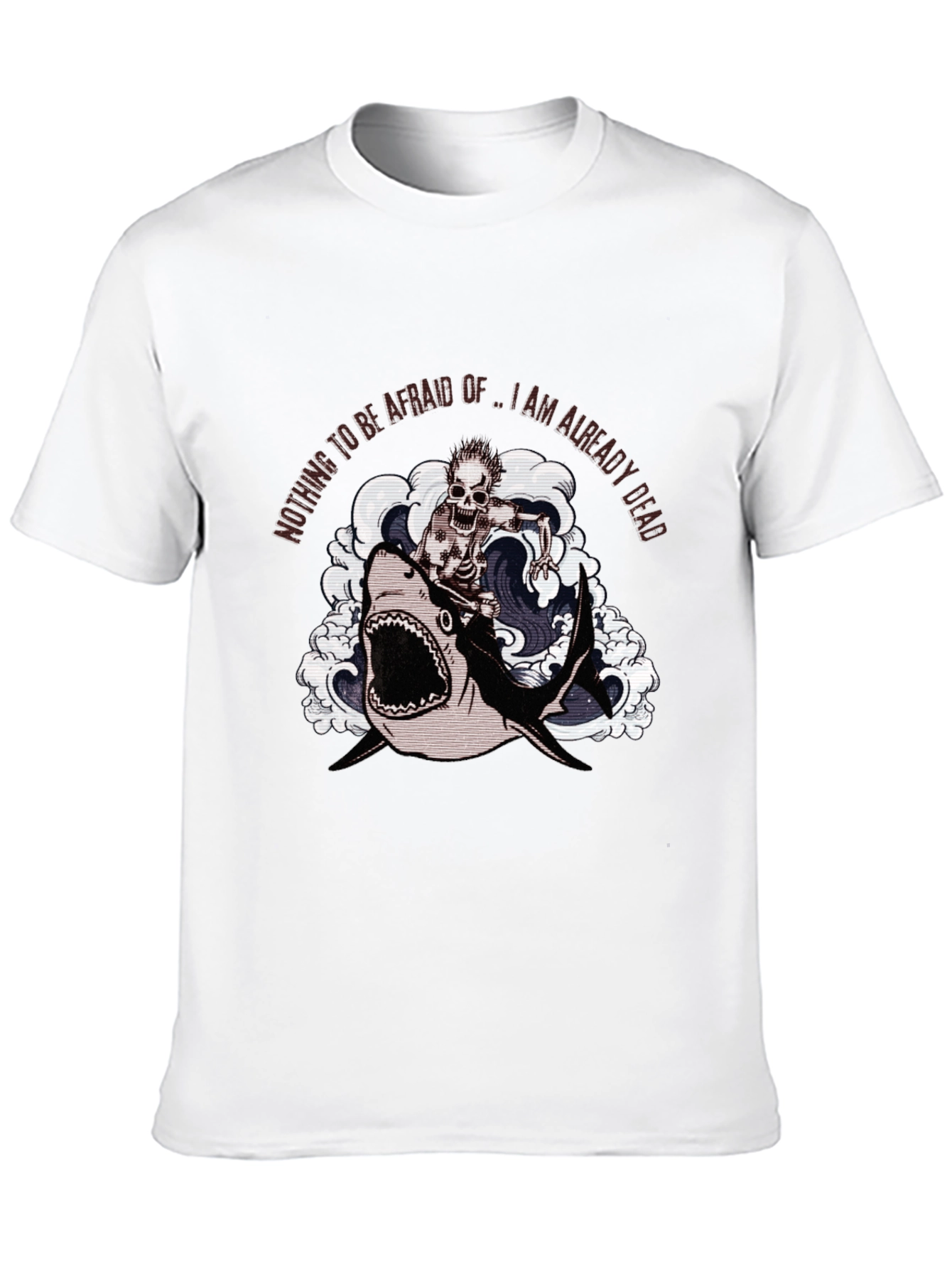 Shark Skeleton Rider Graphic Tee
