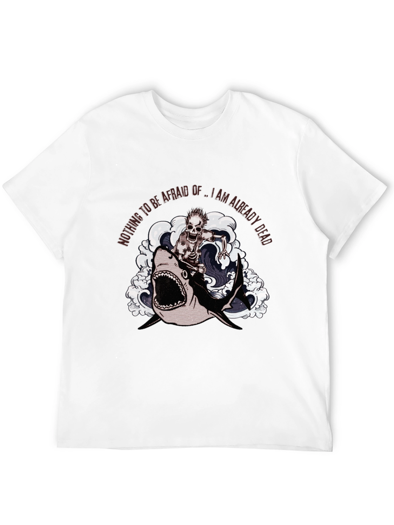 Shark Skeleton Rider Graphic Tee