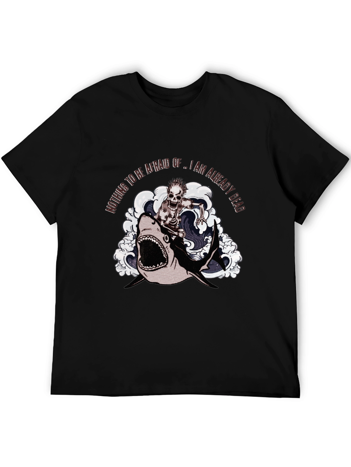 Shark Skeleton Rider Graphic Tee