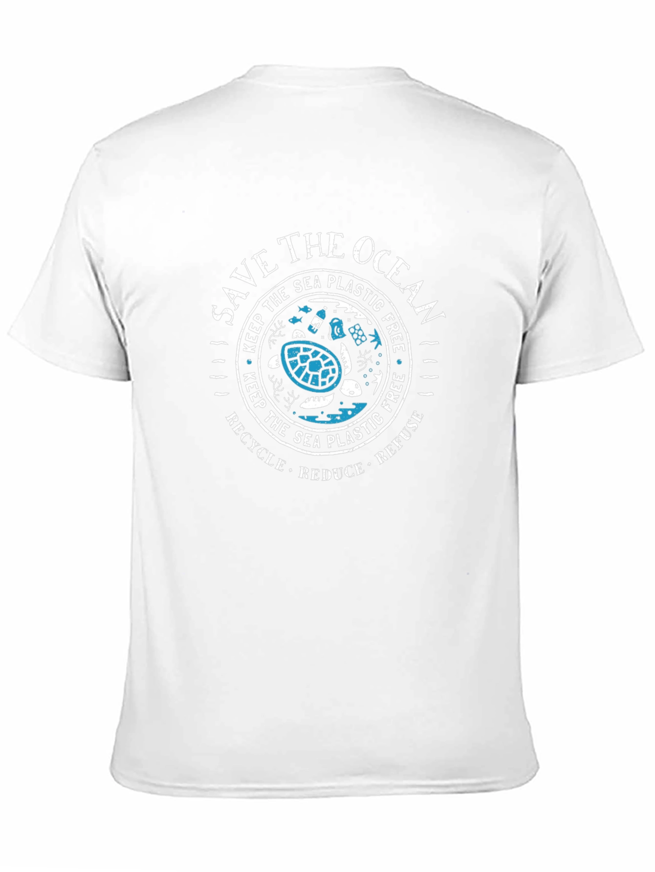 Save the Ocean Turtle Graphic T-Shirt