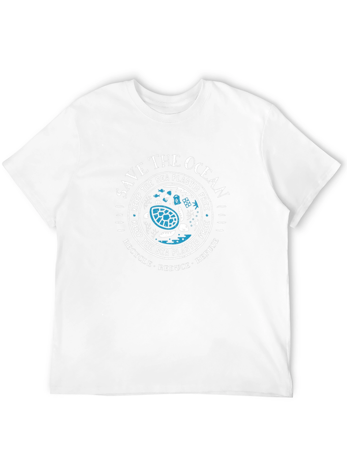 Save the Ocean Turtle Graphic T-Shirt