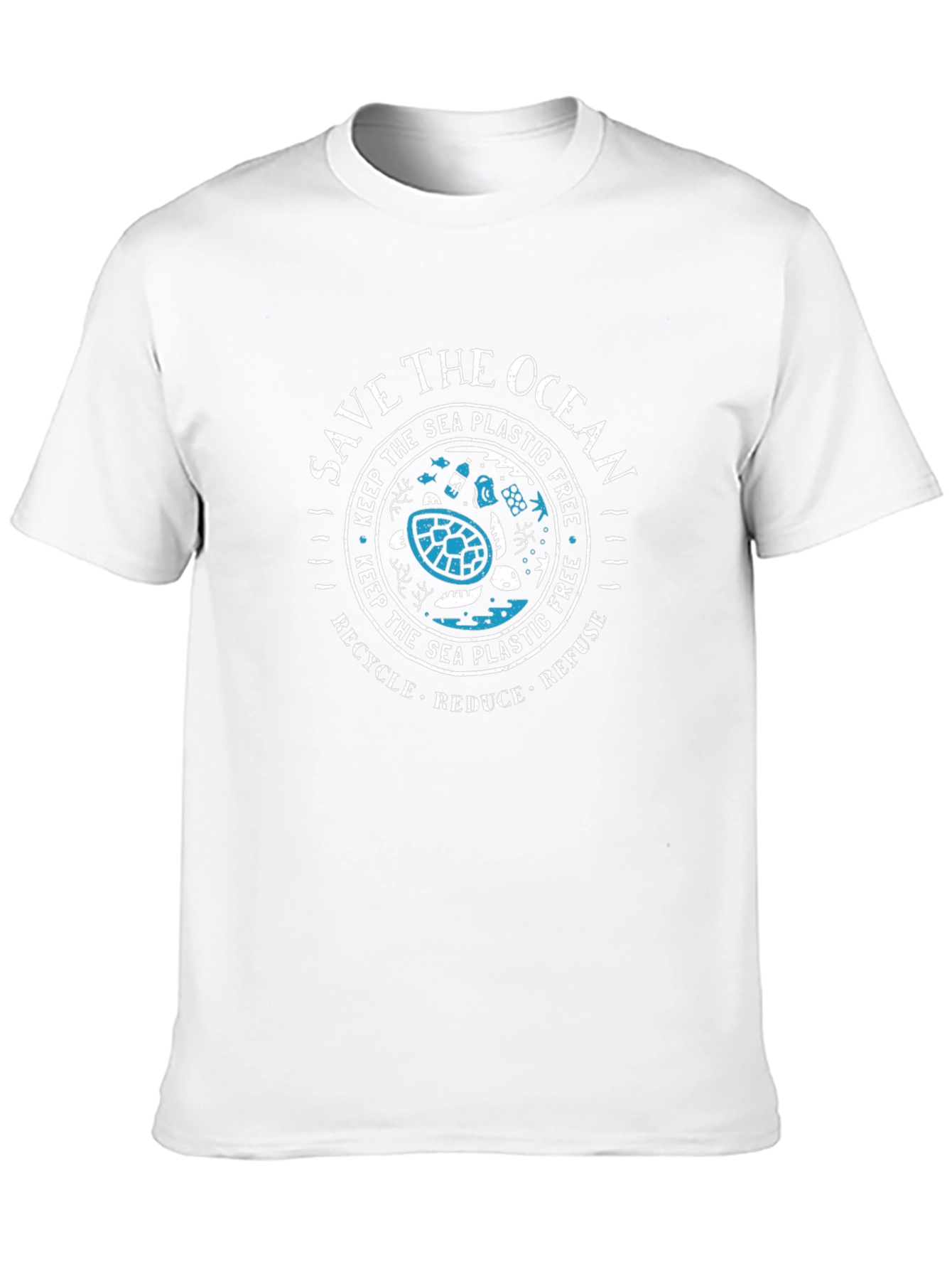 Save the Ocean Turtle Graphic T-Shirt