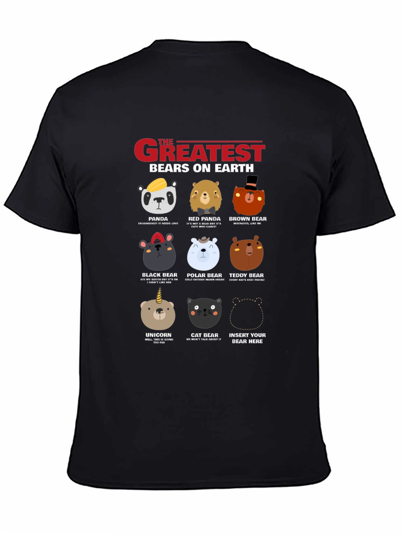 Greatest Bears On Earth Graphic T-Shirt
