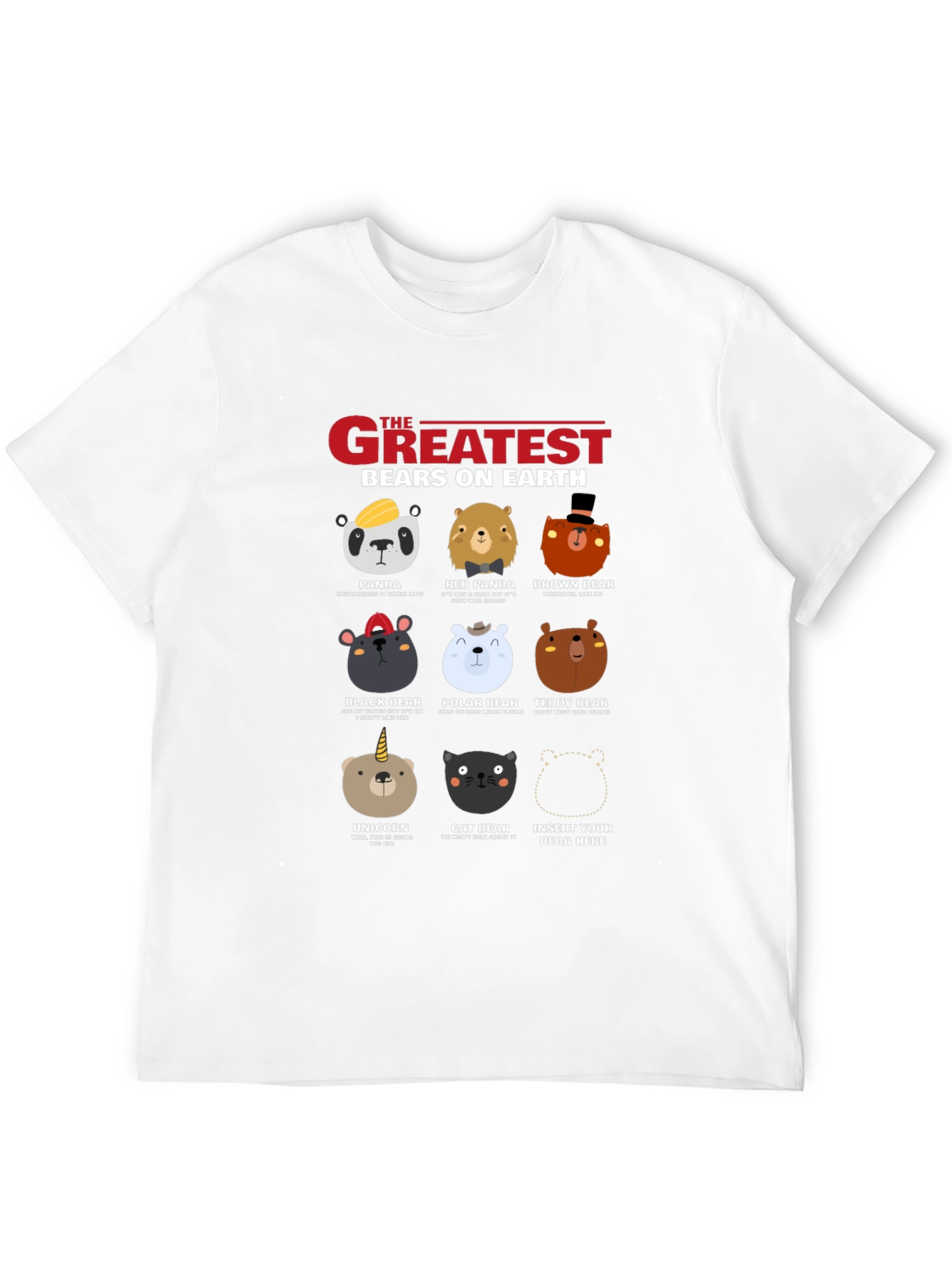 Greatest Bears On Earth Graphic T-Shirt