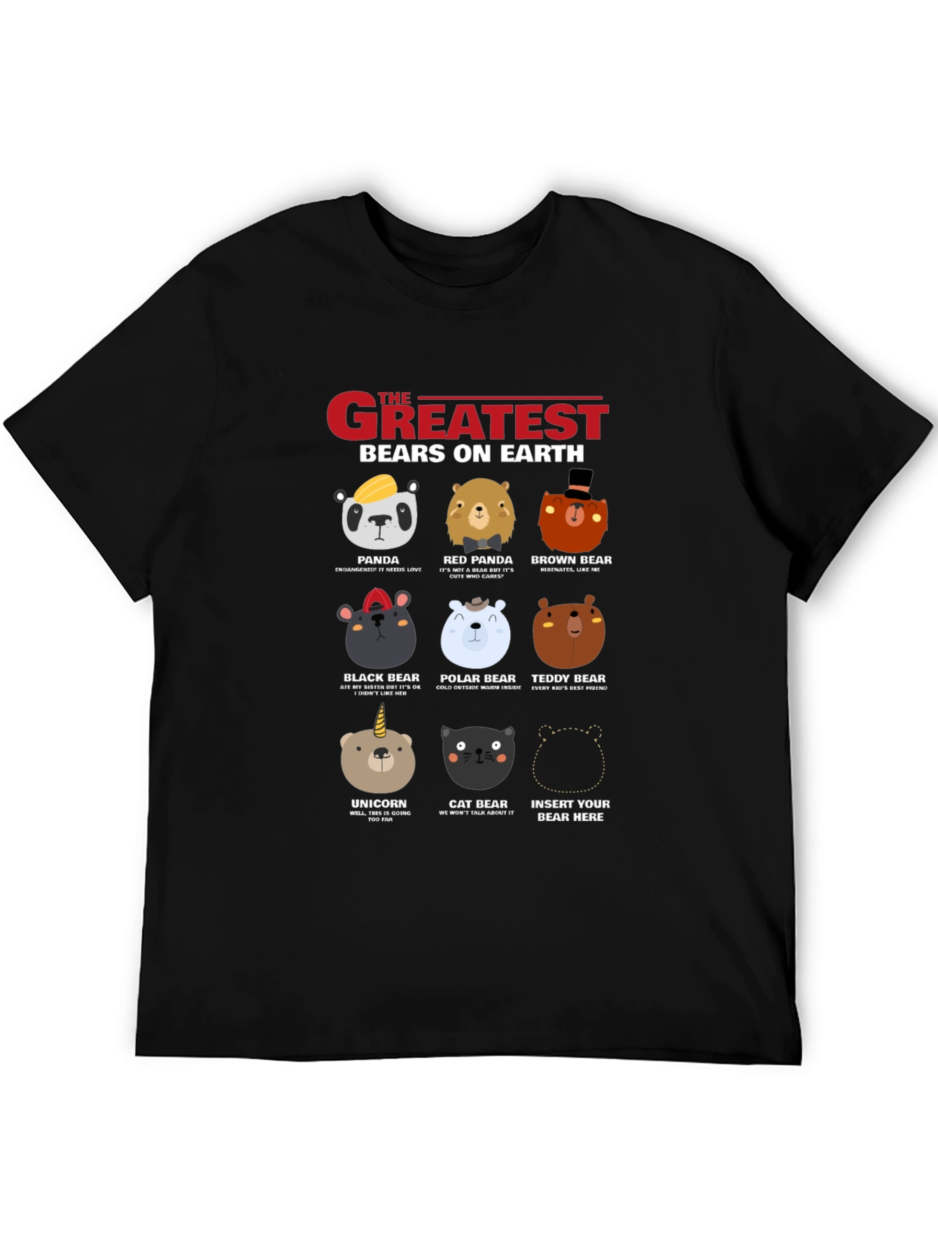 Greatest Bears On Earth Graphic T-Shirt