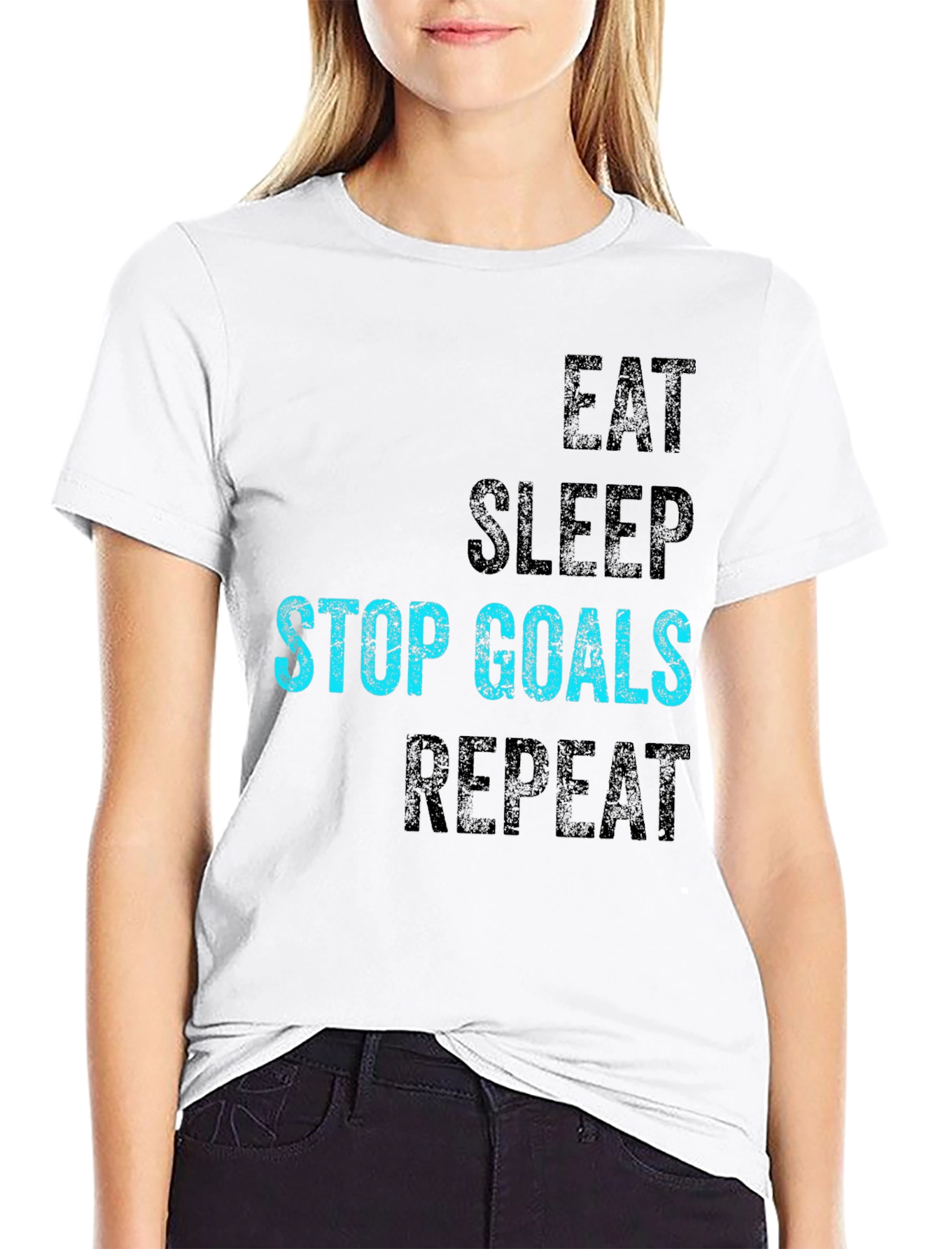 Eat Sleep Stop Goals Repeat T-Shirt