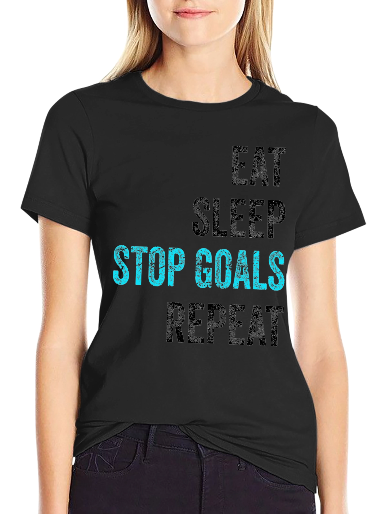 Eat Sleep Stop Goals Repeat T-Shirt