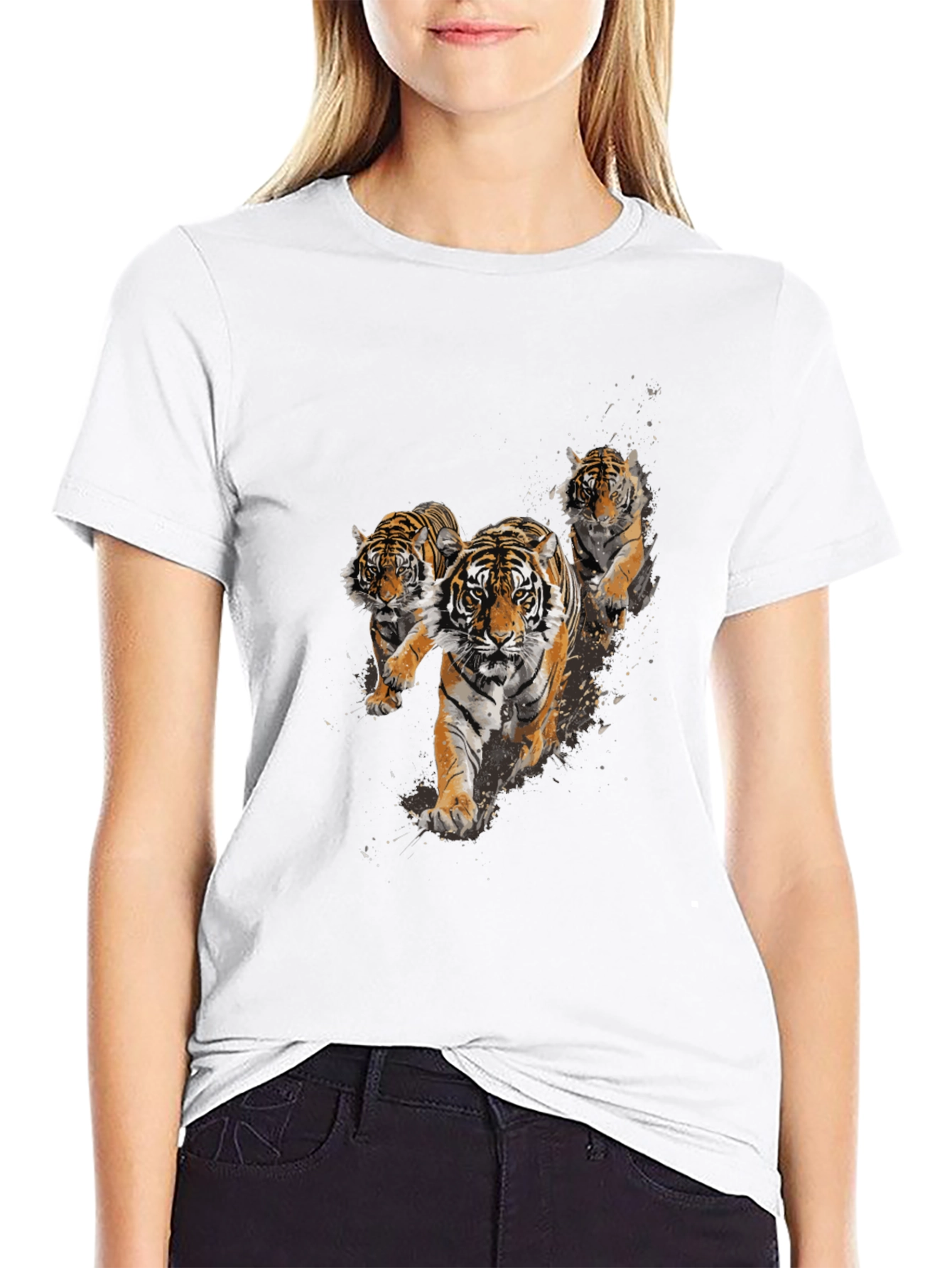 Tiger Trio Graphic T-Shirt