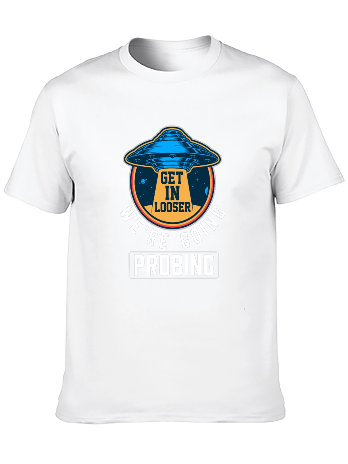 Alien UFO Probing Graphic Tee