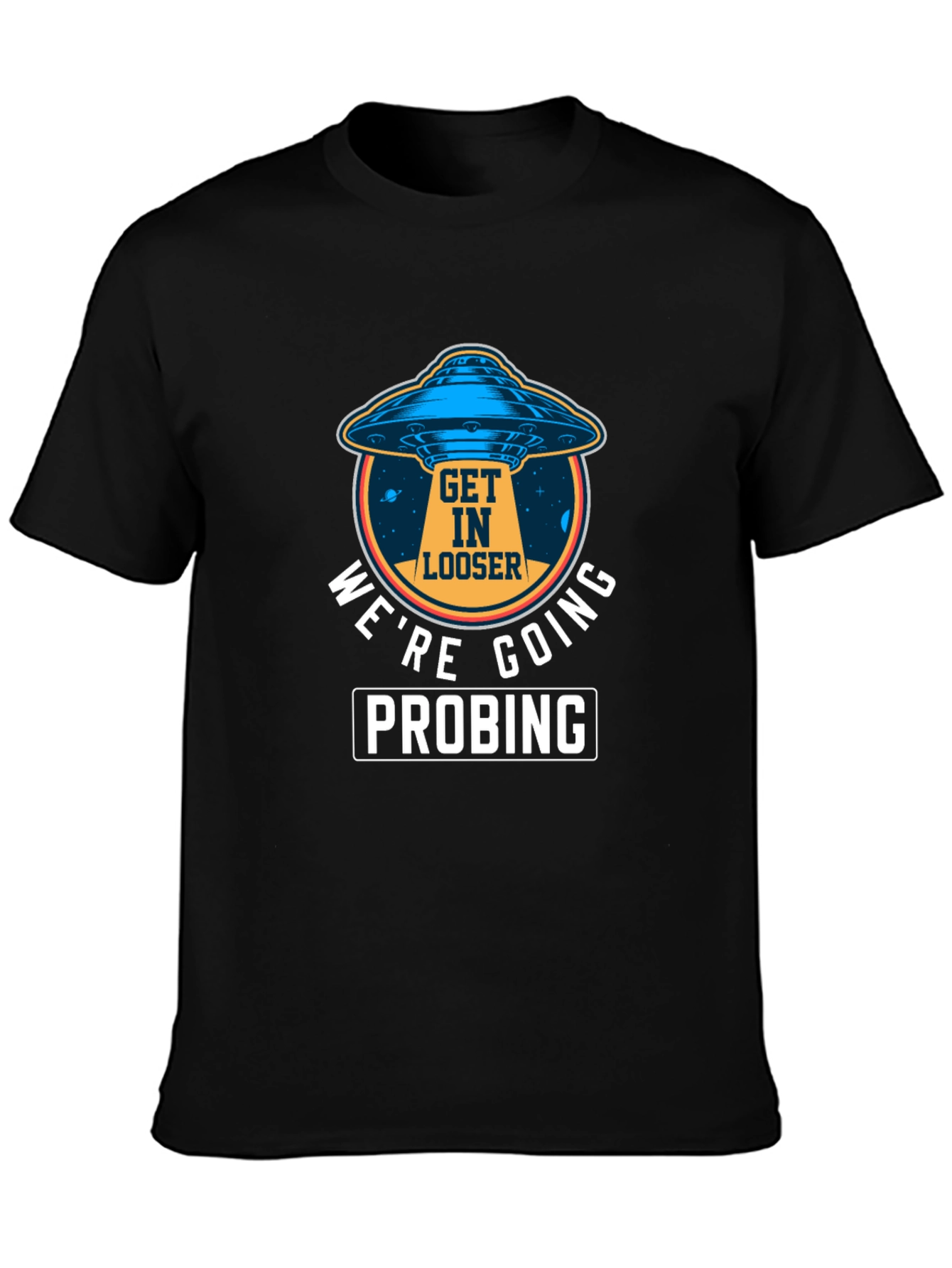 Alien UFO Probing Graphic Tee