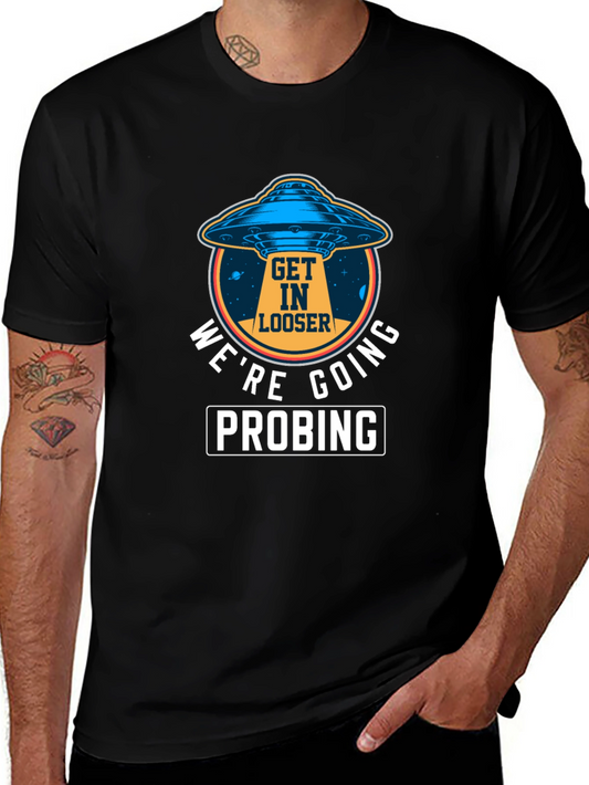 Alien UFO Probing Graphic Tee