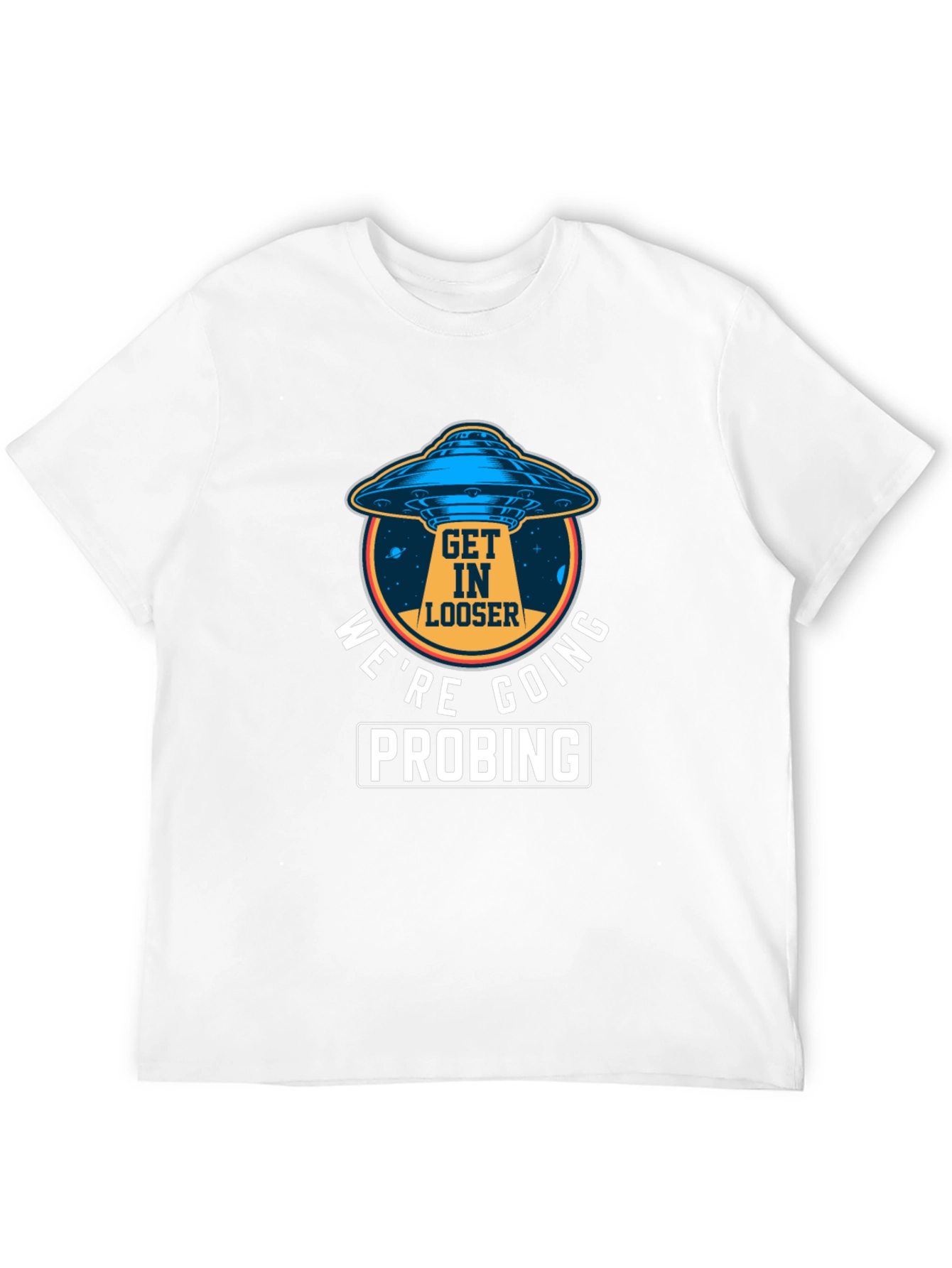 Alien UFO Probing Graphic Tee