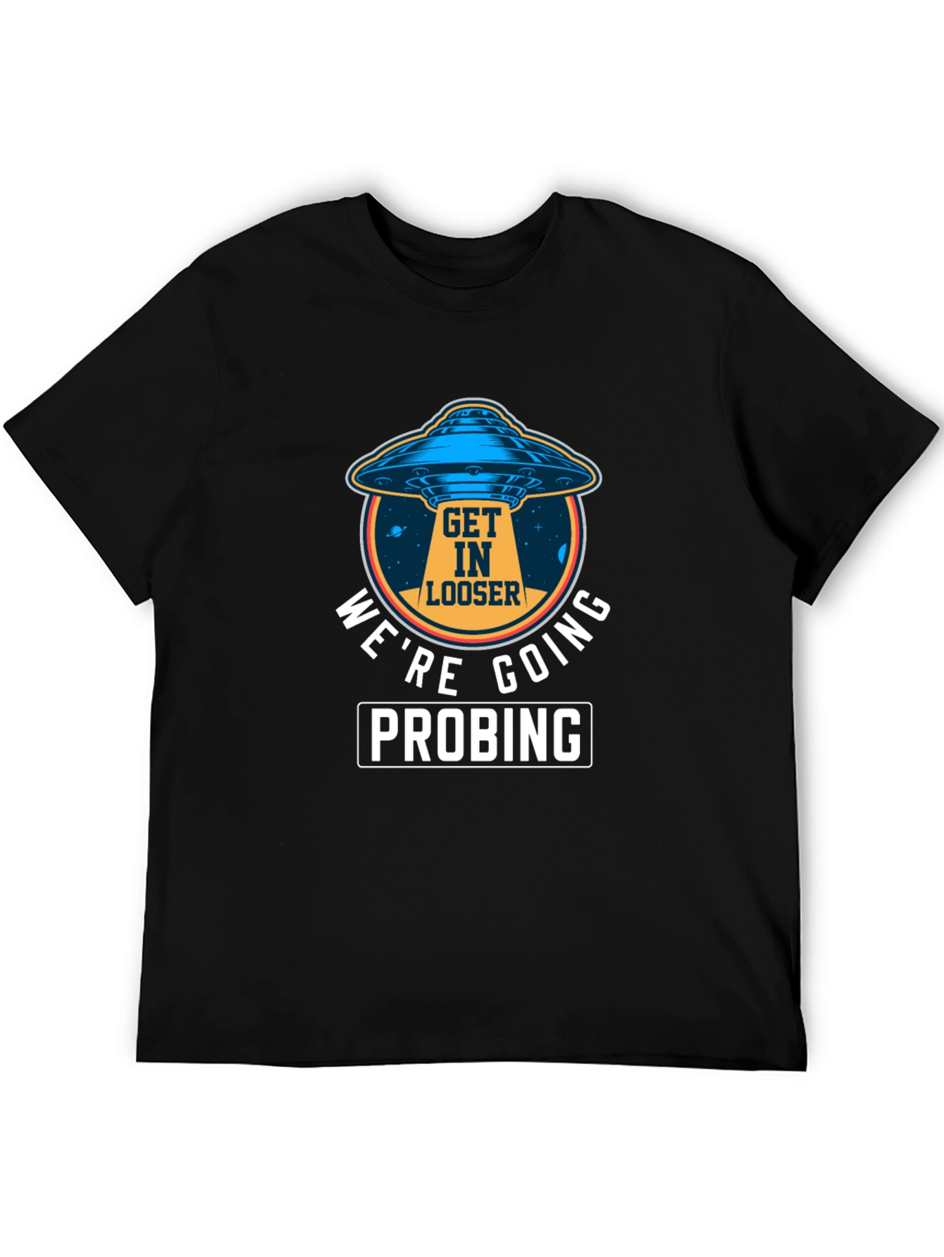 Alien UFO Probing Graphic Tee