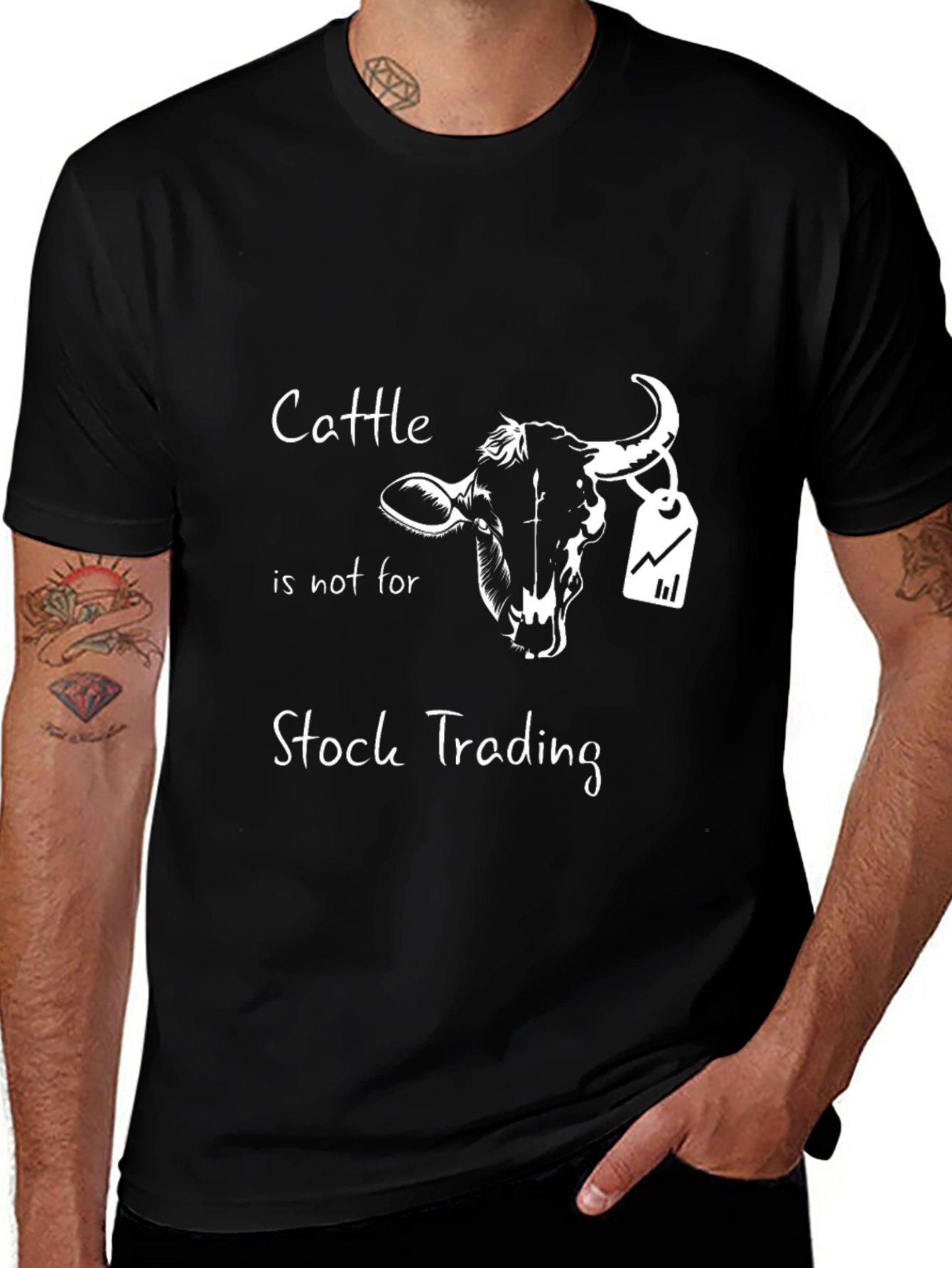 Cattle Stock Trading Graphic T-Shirt