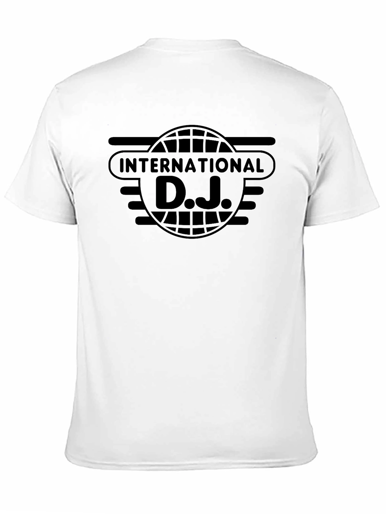 International DJ Black T-Shirt Graphic Print