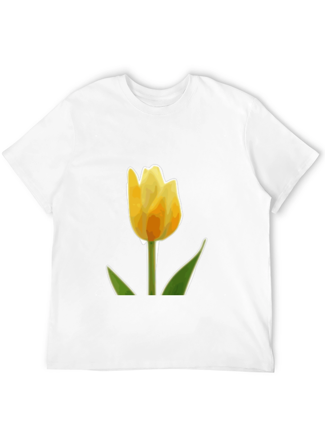 Yellow Tulip Graphic T-Shirt | Menswear