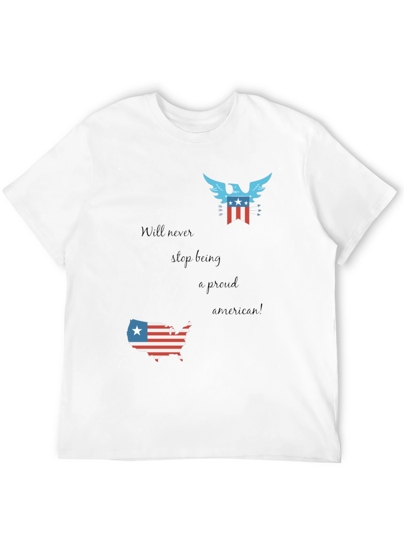 Patriotic Pride T-Shirt - Never Stop Being American