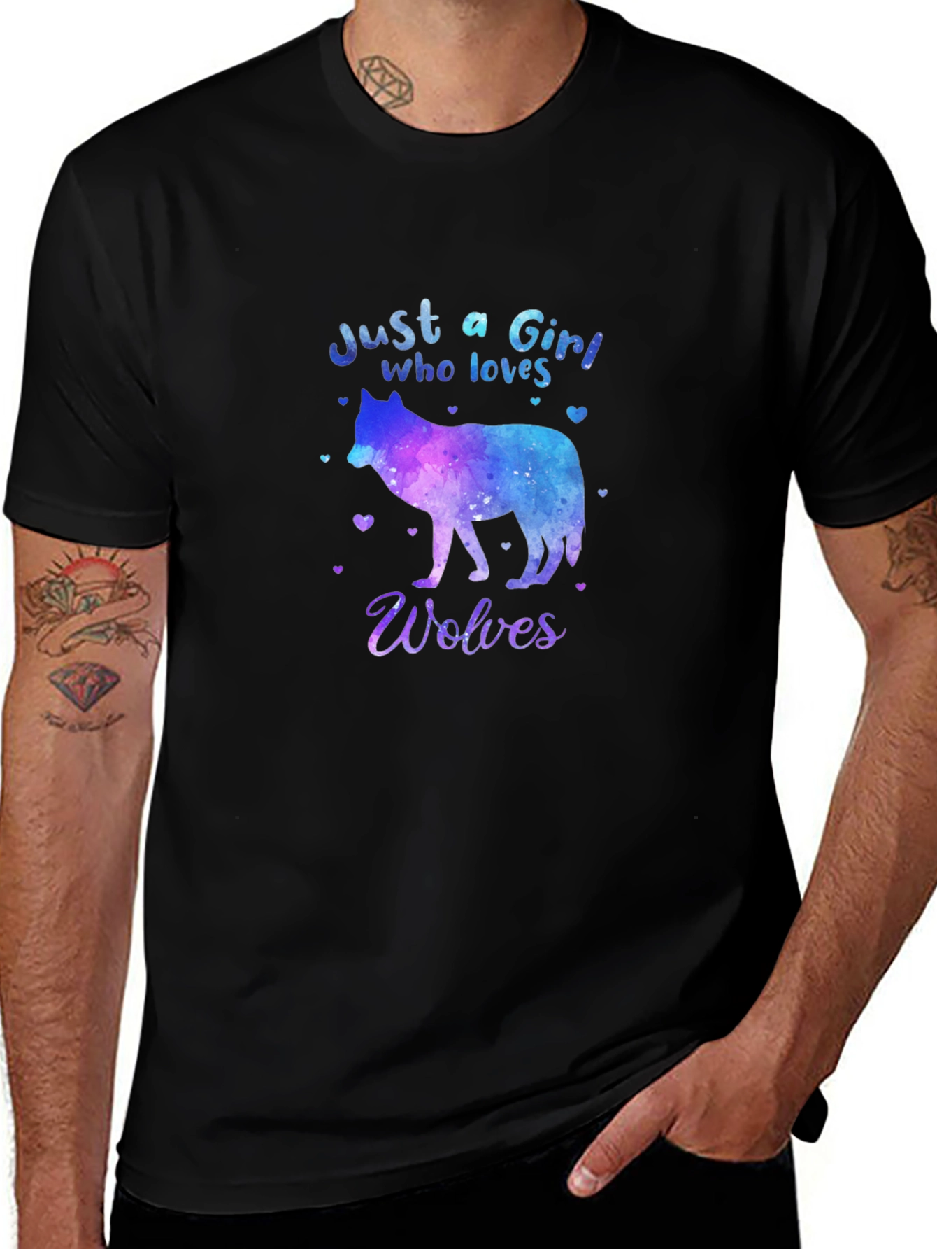 Just a Girl Who Loves Wolves T-Shirt