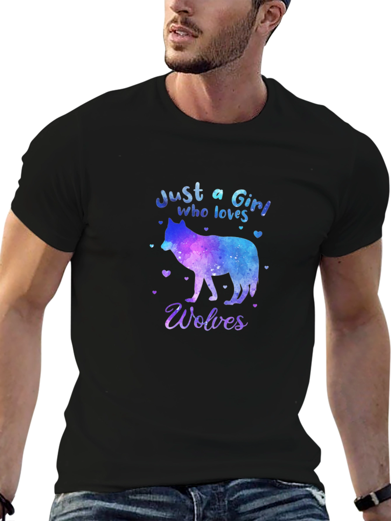 Just a Girl Who Loves Wolves T-Shirt