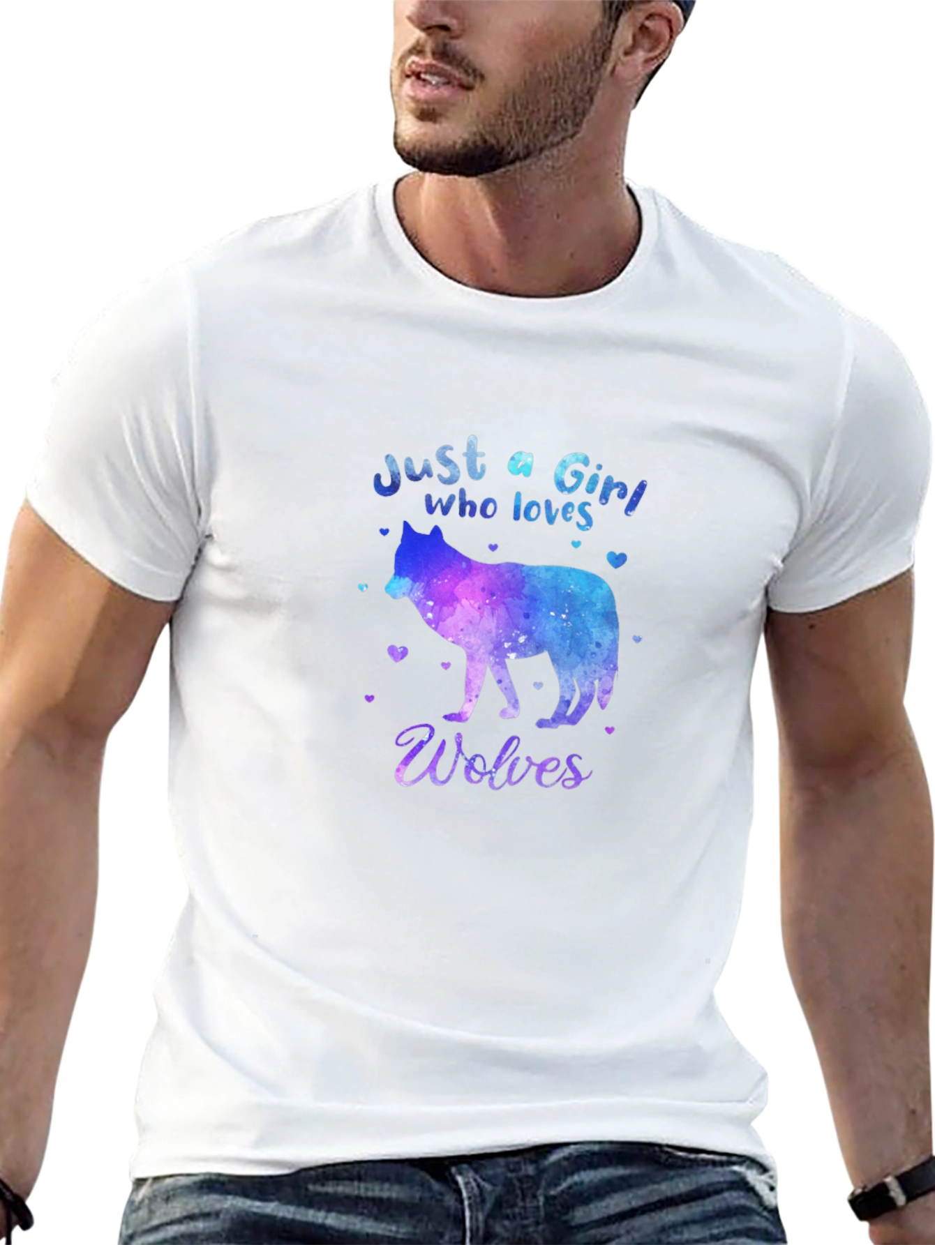 Just a Girl Who Loves Wolves T-Shirt