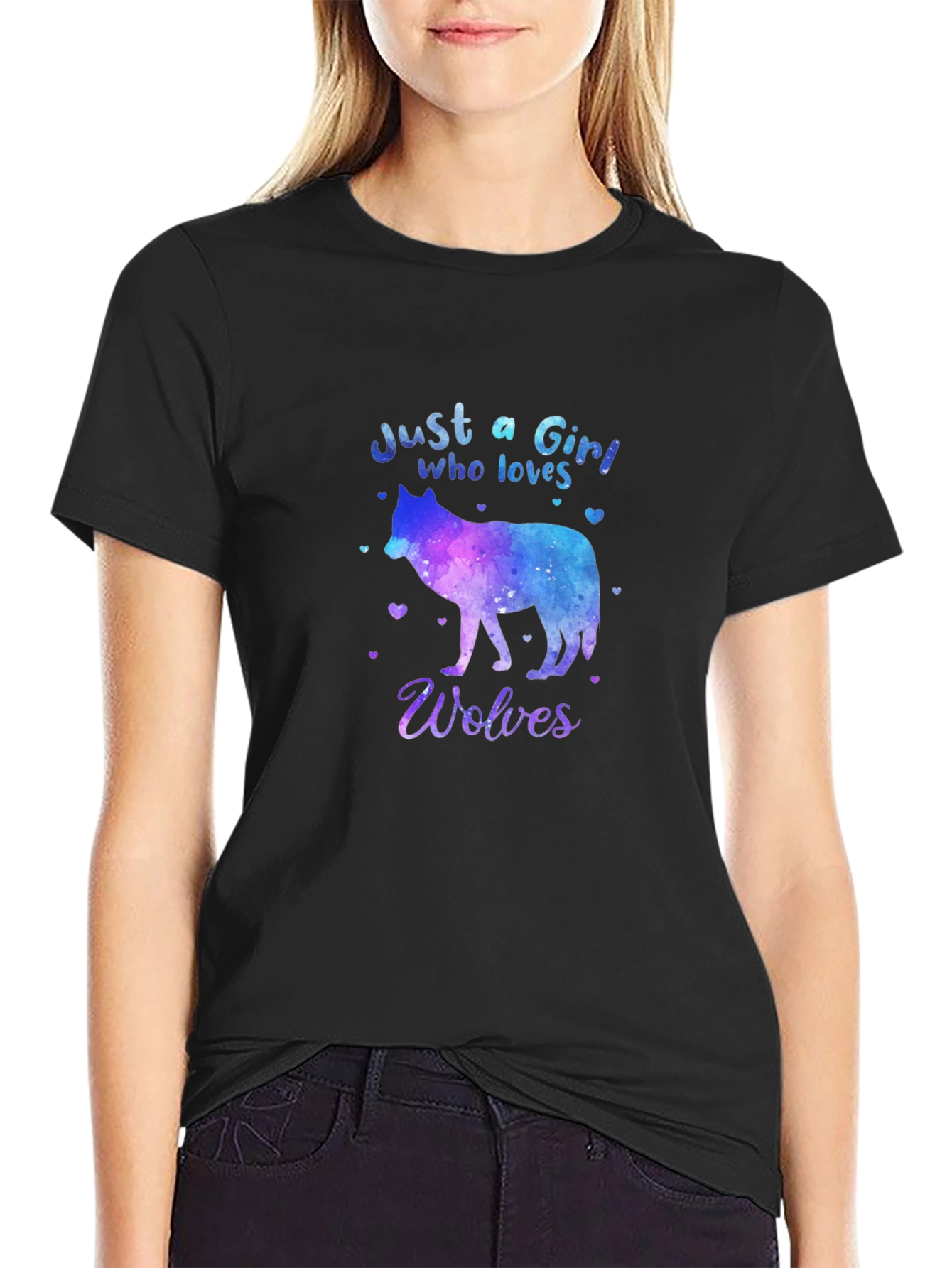 Just a Girl Who Loves Wolves T-Shirt