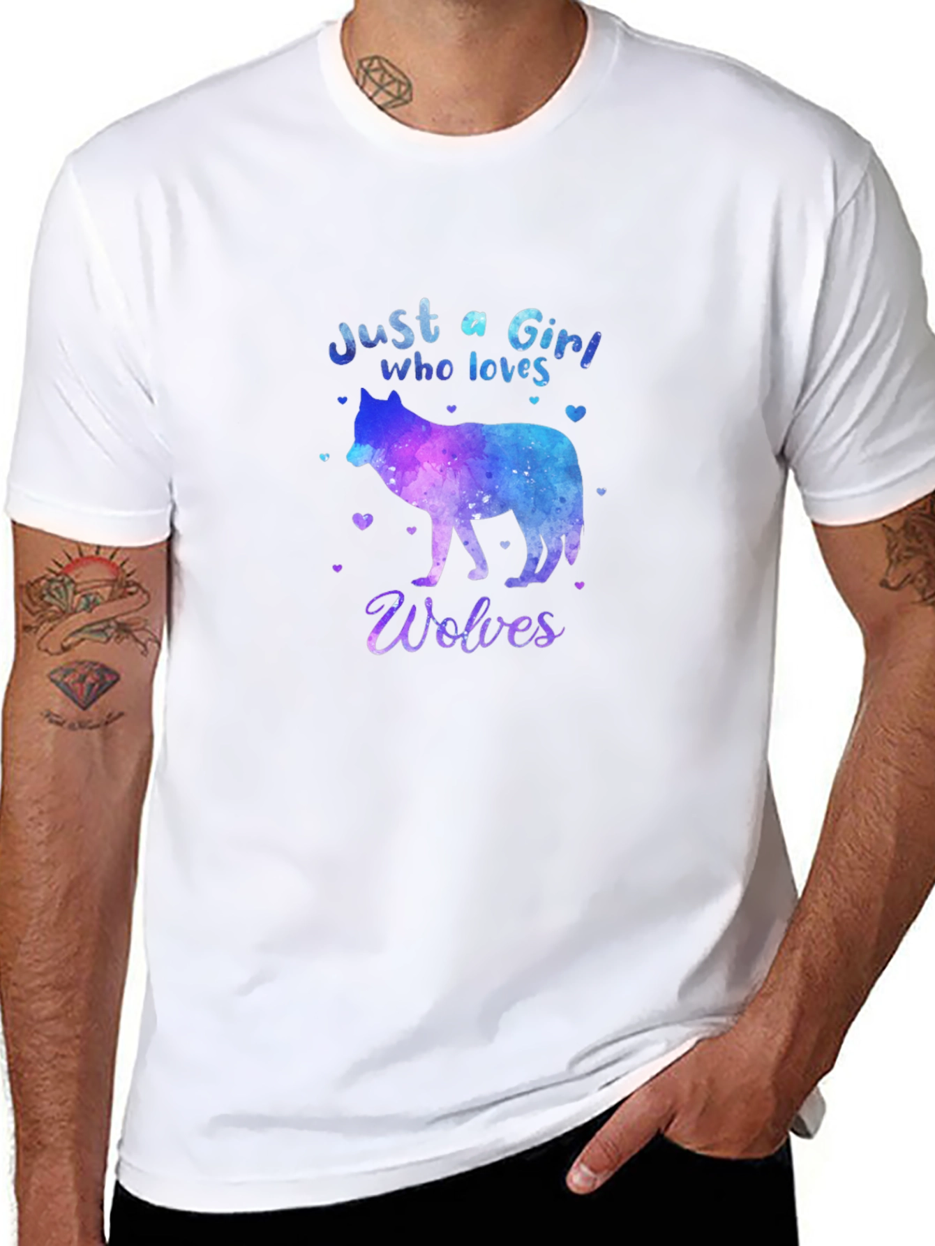 Just a Girl Who Loves Wolves T-Shirt