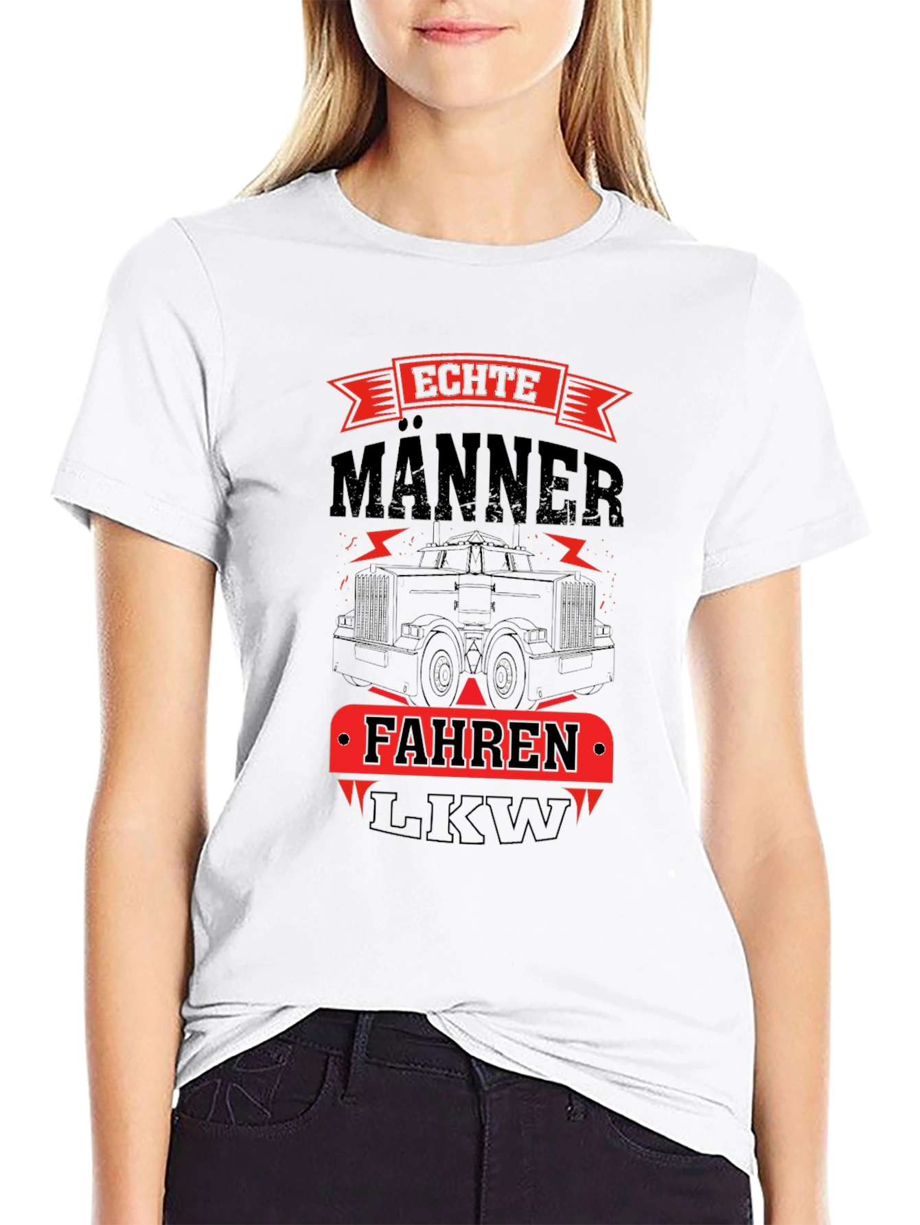 Echte Männer Fahren LKW T-Shirt - Trucker Tee