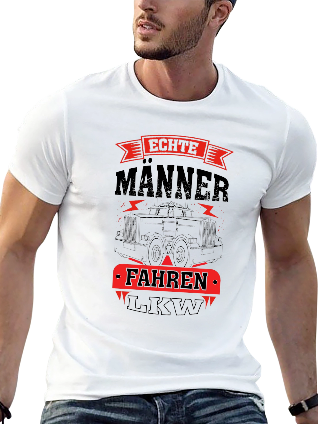 Echte Männer Fahren LKW T-Shirt - Trucker Tee